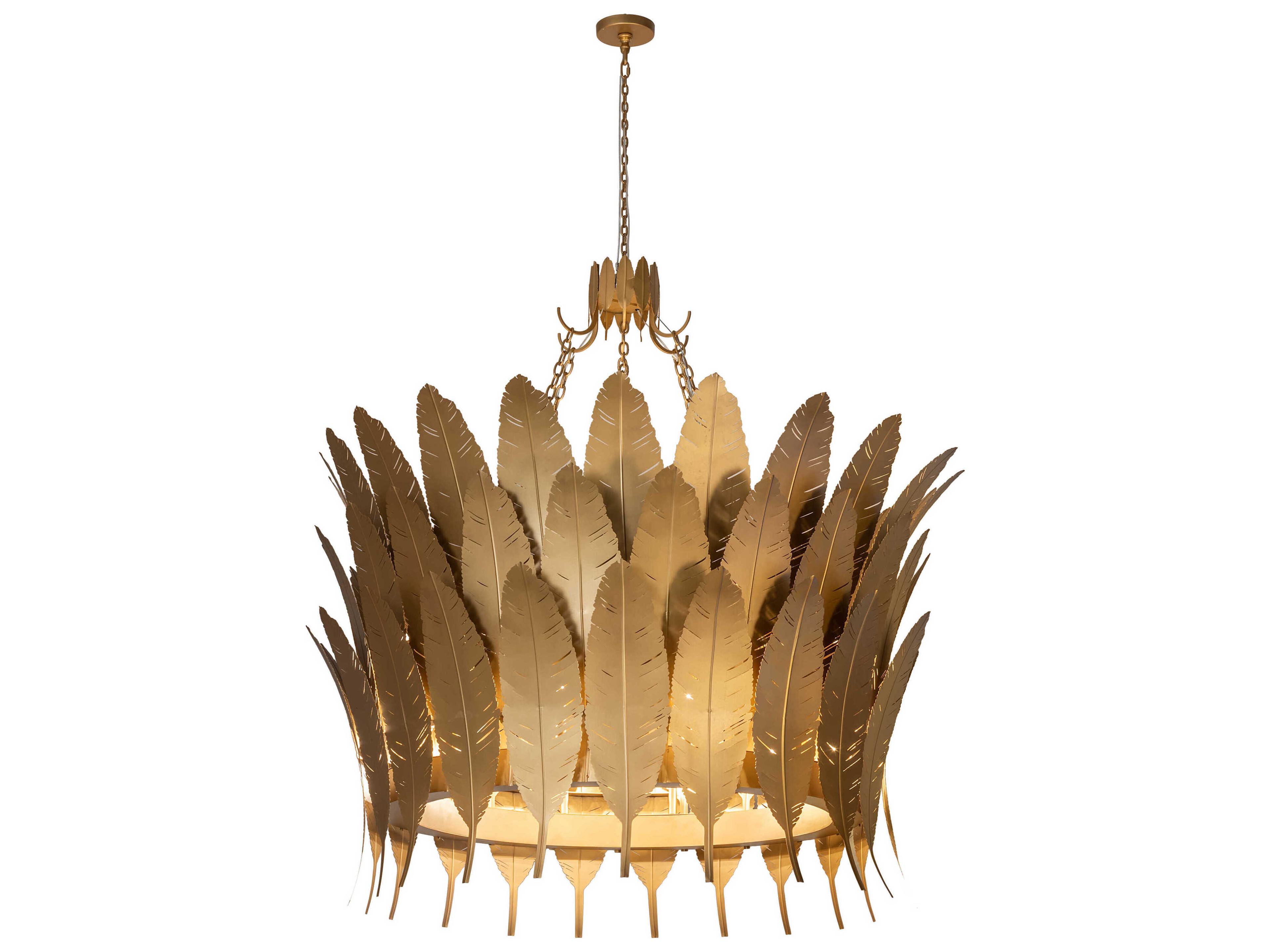 12-Light Gold Pendant