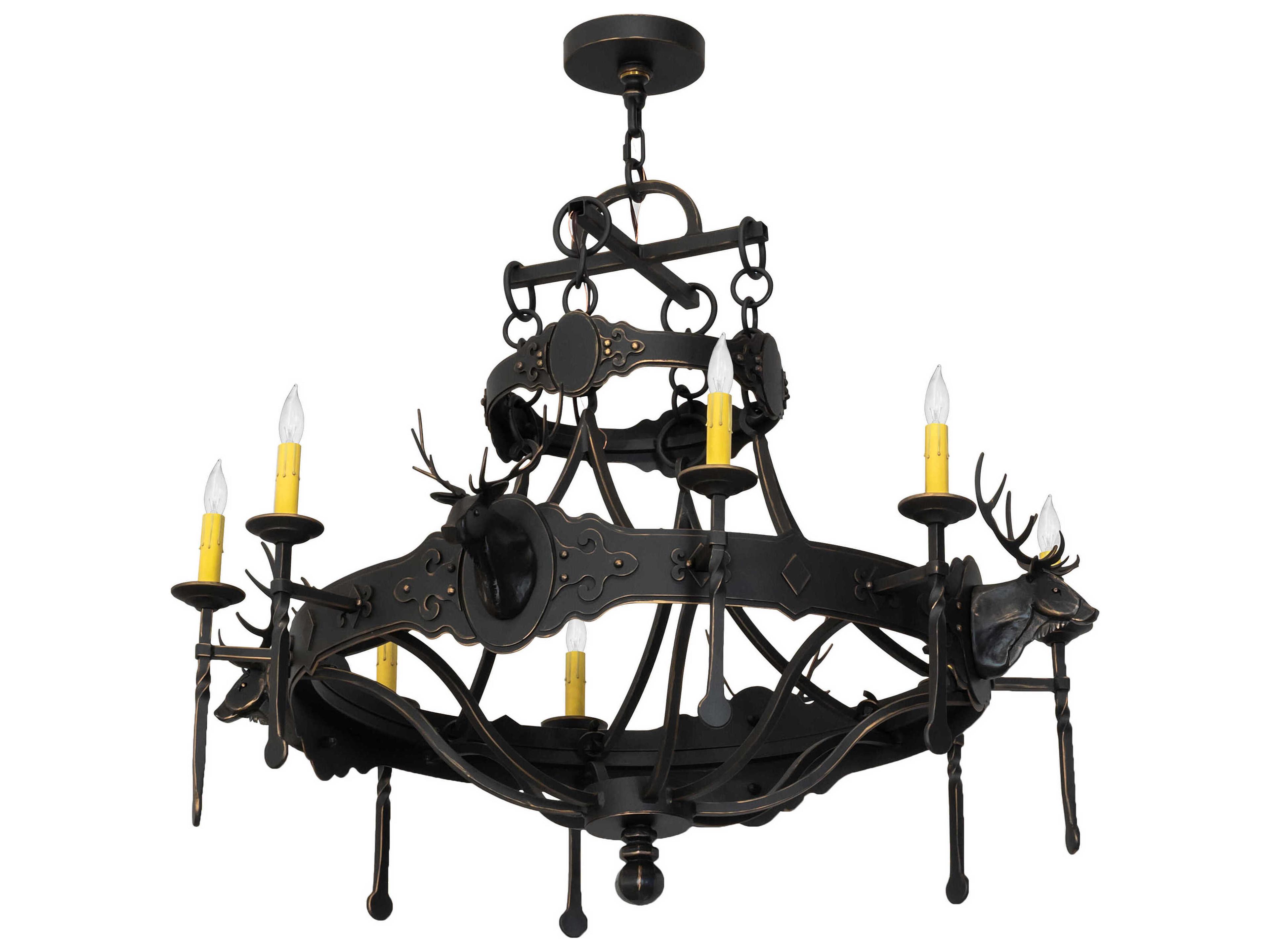 Meyda 8-Light Timeless Bronze Chandelier