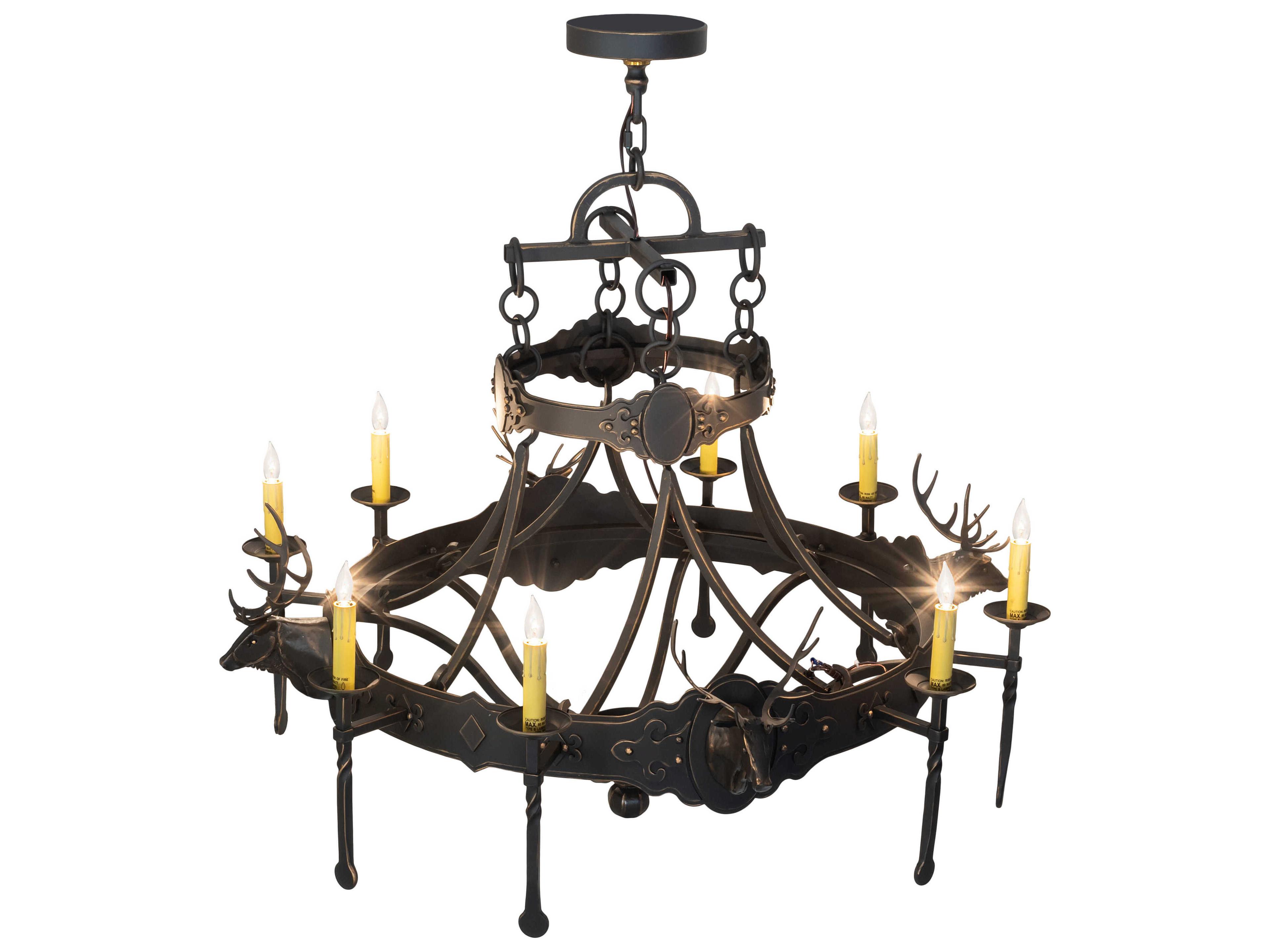 Meyda 8-Light Timeless Bronze Chandelier