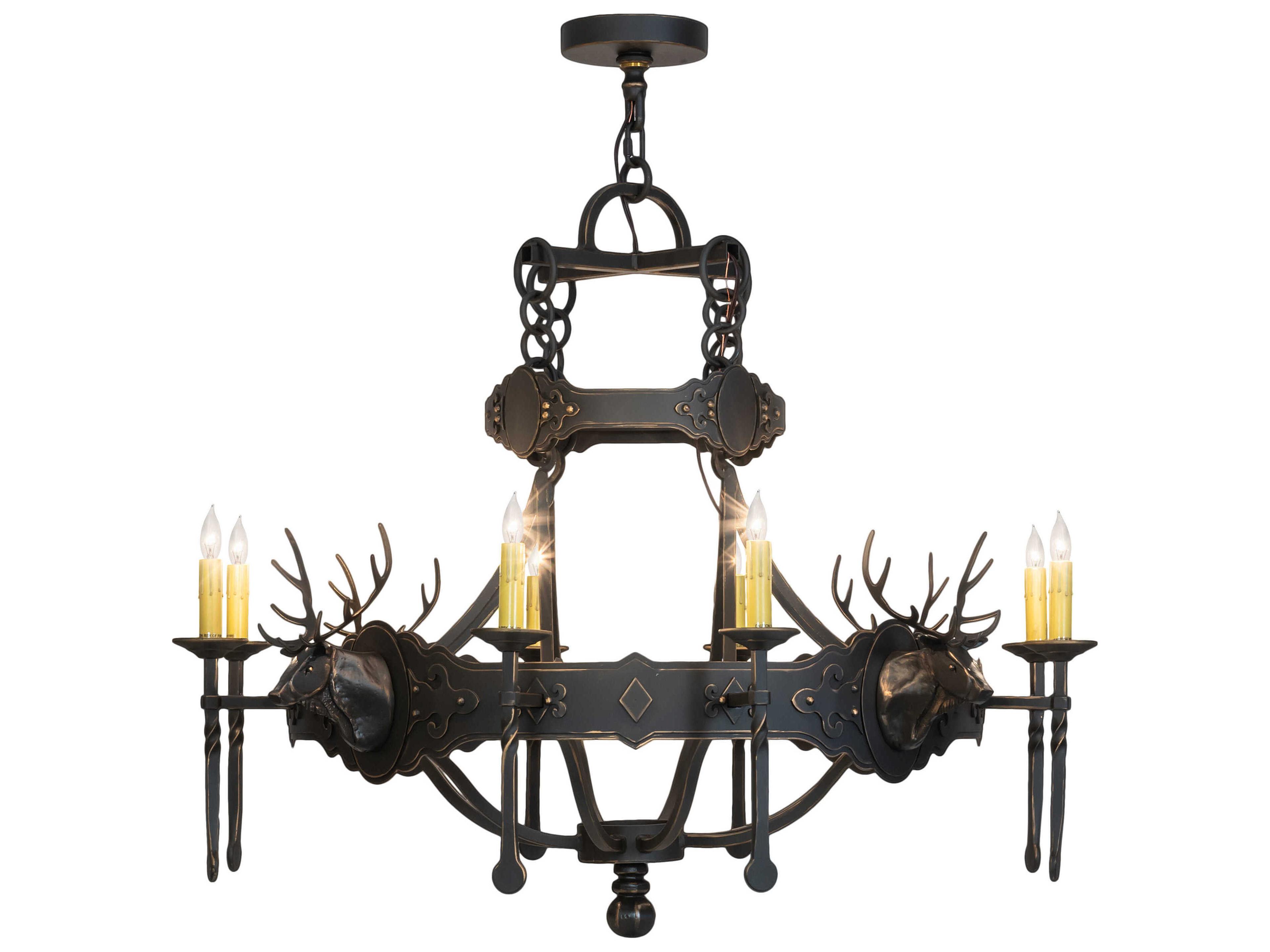 Meyda 8-Light Timeless Bronze Chandelier