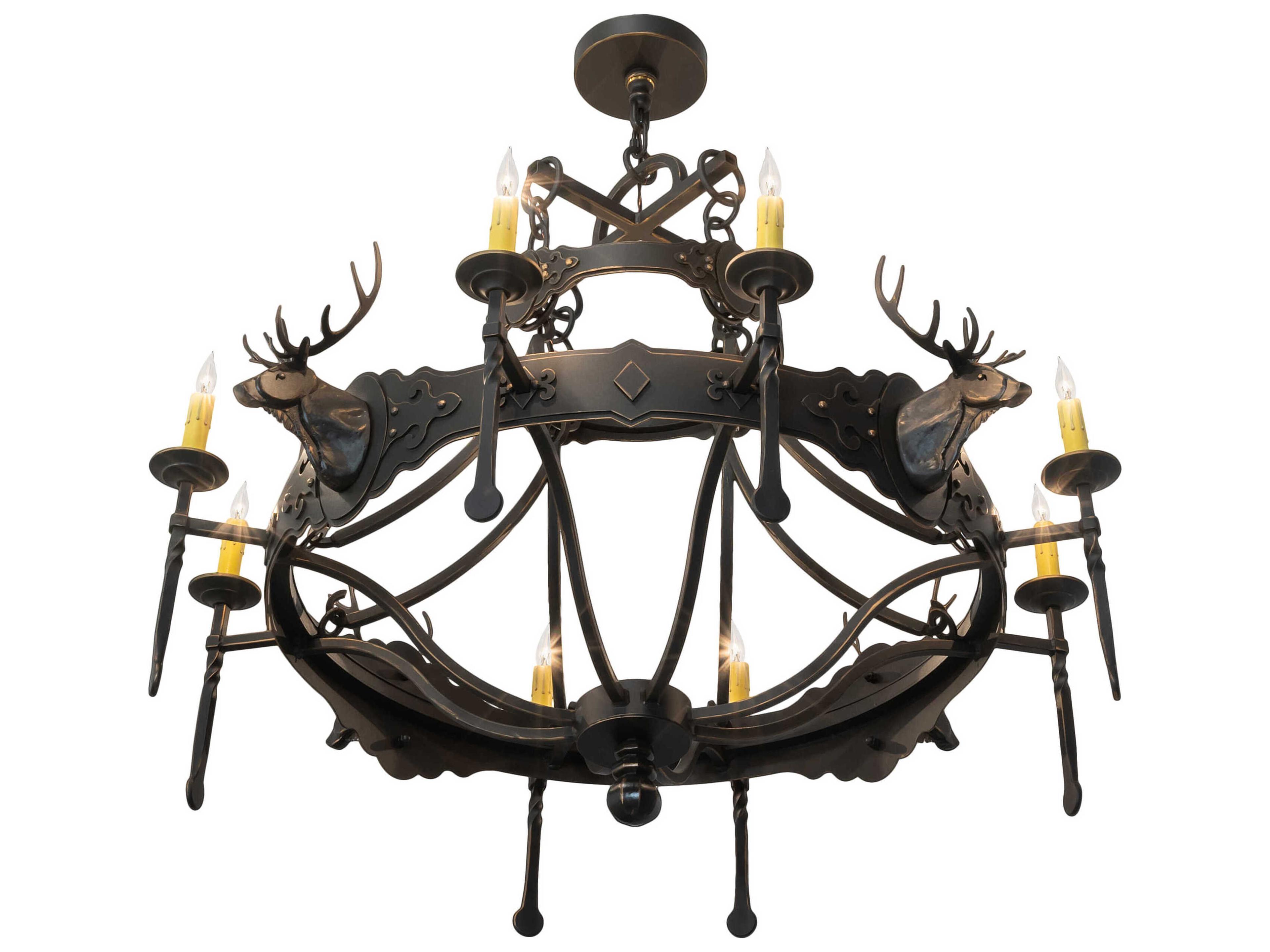 Meyda 8-Light Timeless Bronze Chandelier