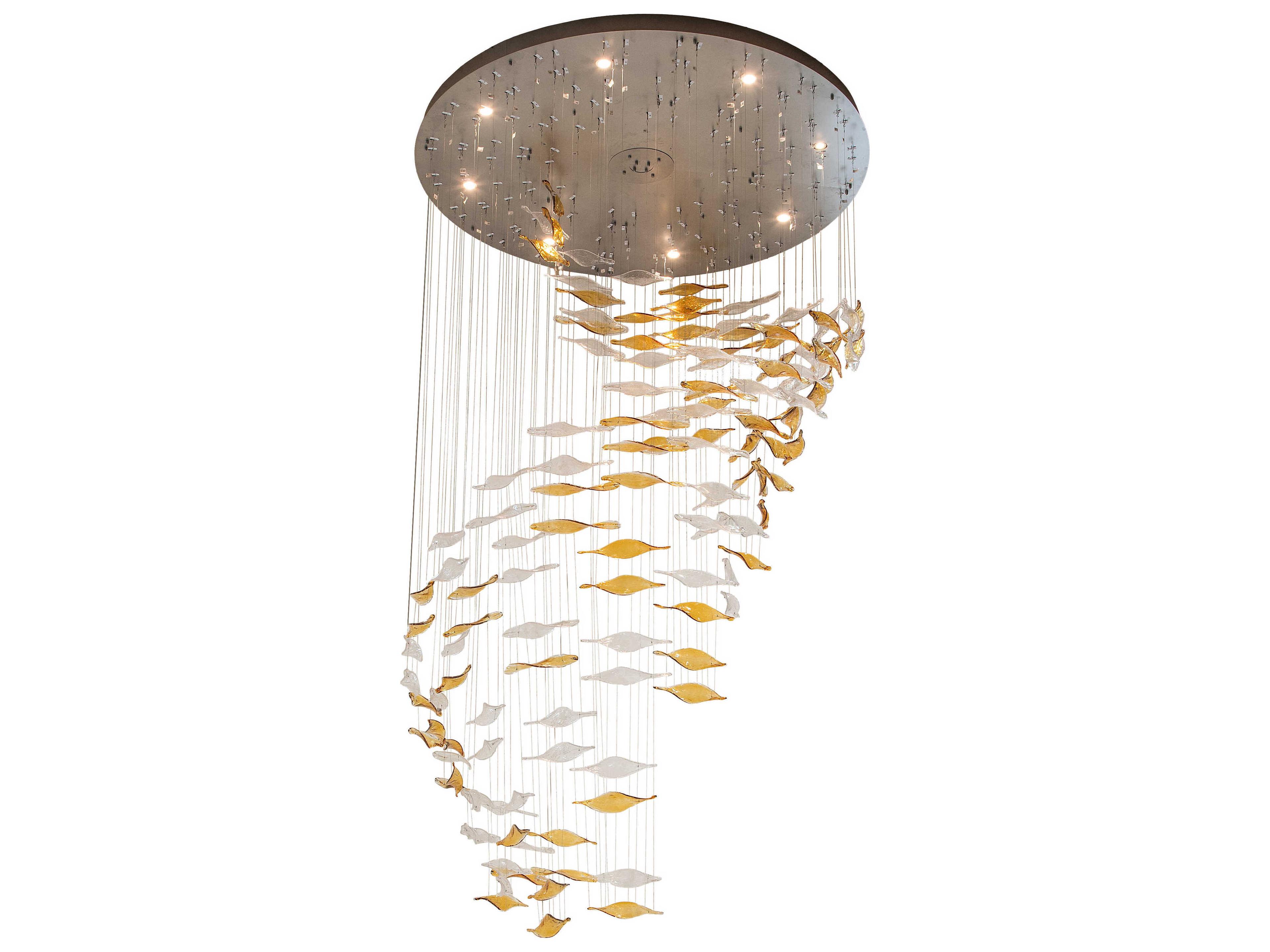 8-Light Nickel Pendant