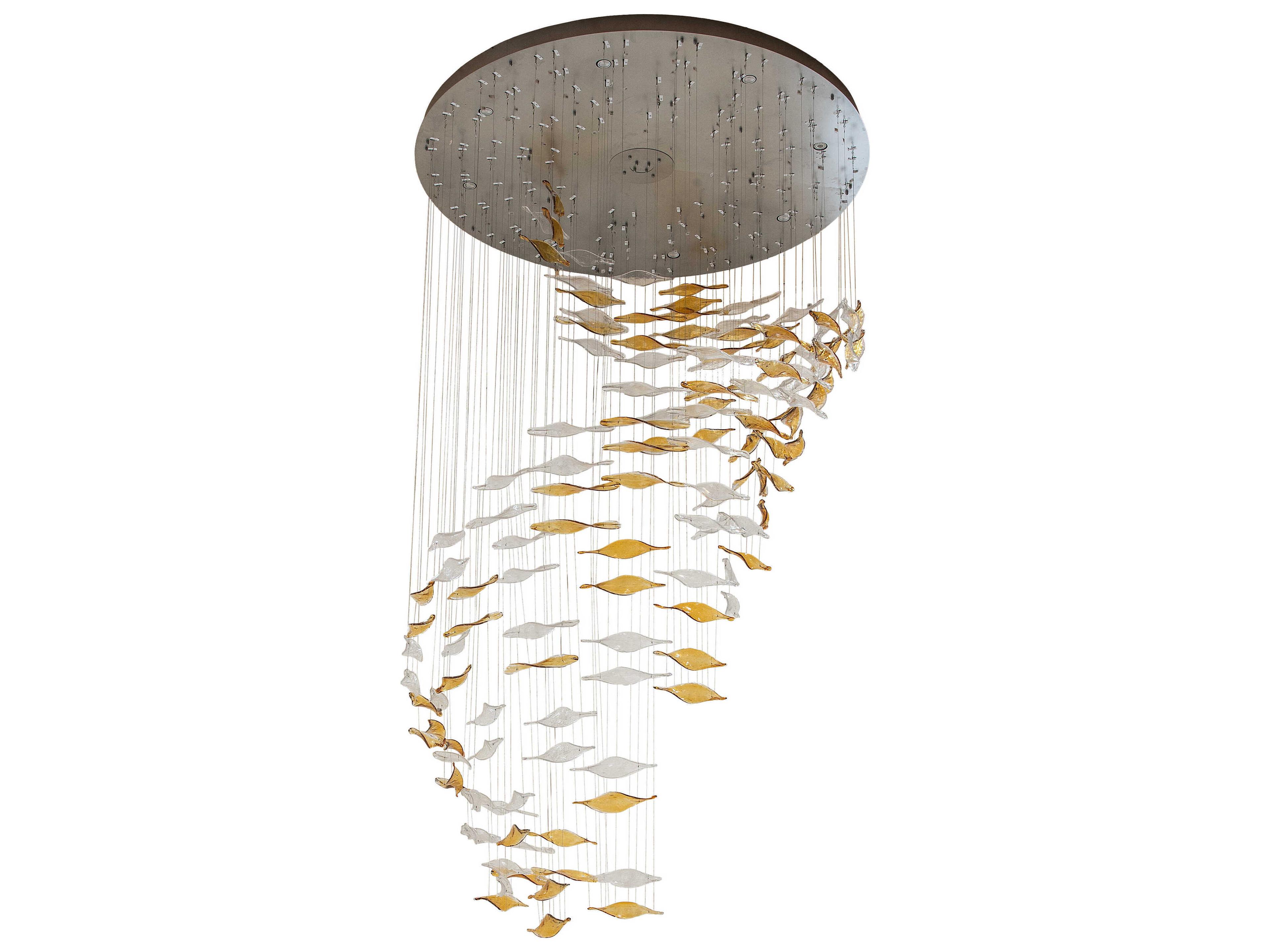 Meyda 8-Light Nickel Pendant