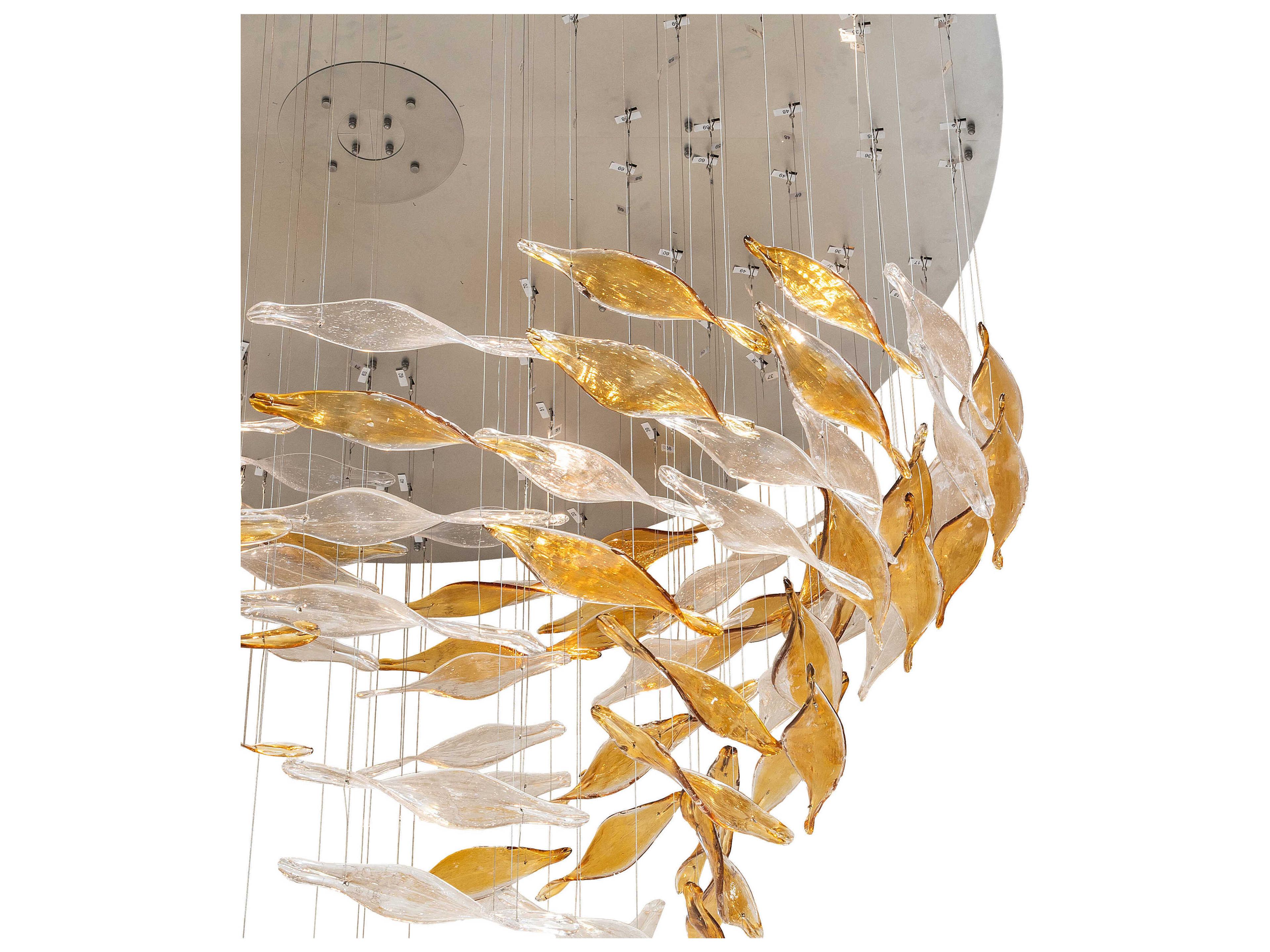 Meyda 8-Light Nickel Pendant