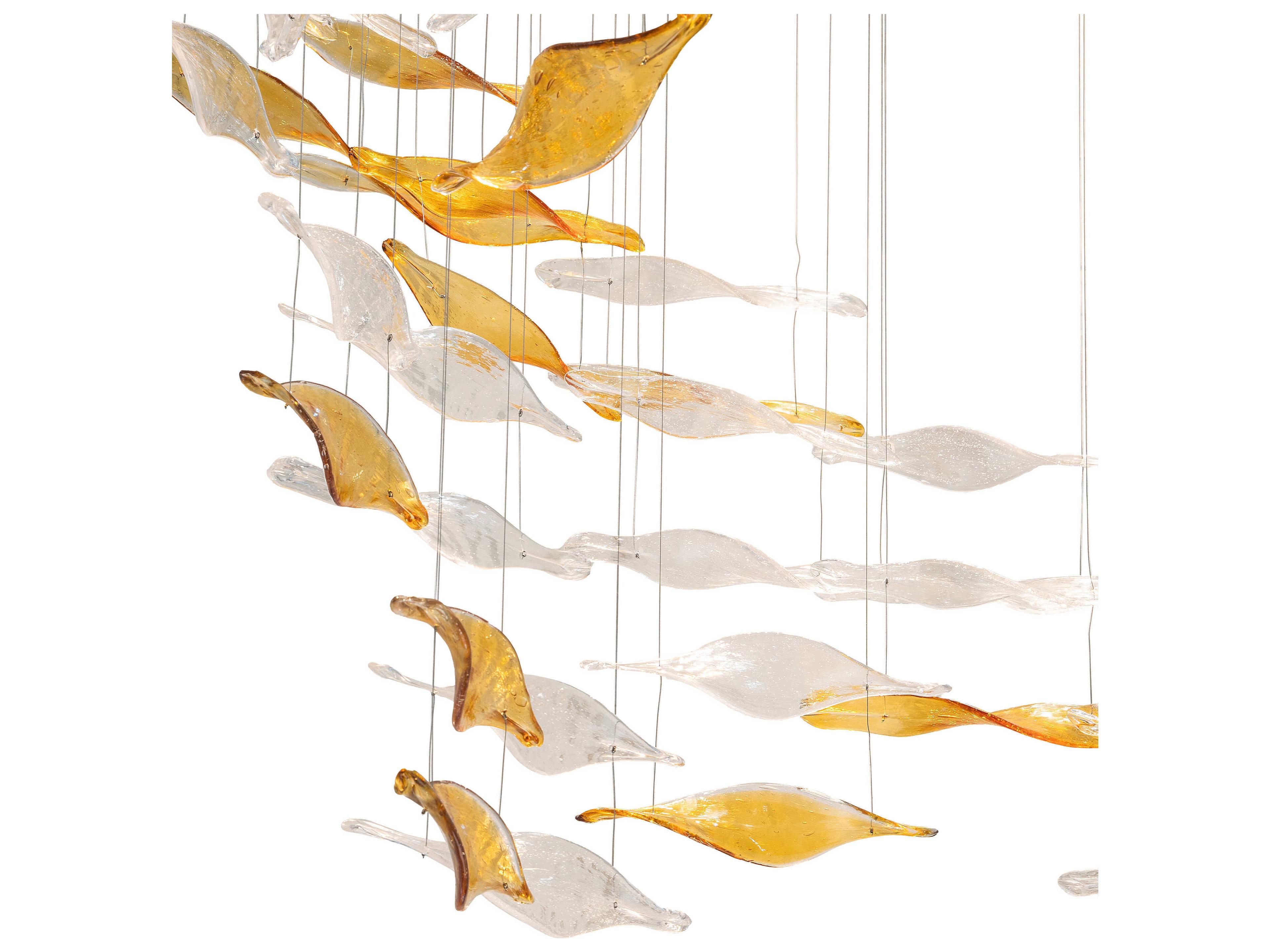 Meyda 8-Light Nickel Pendant