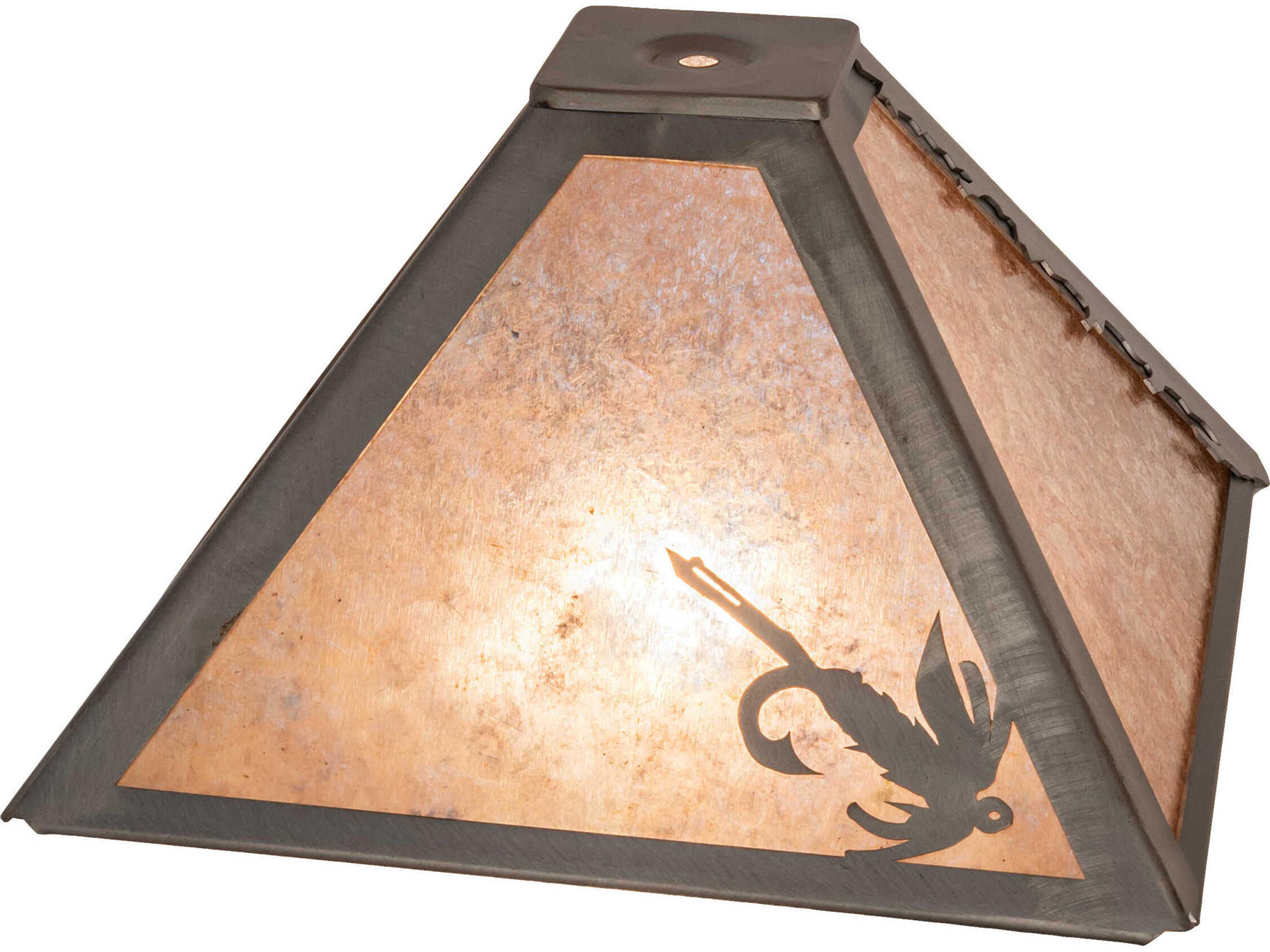 Silver Mica 16" Fly Fishing Lure Shade