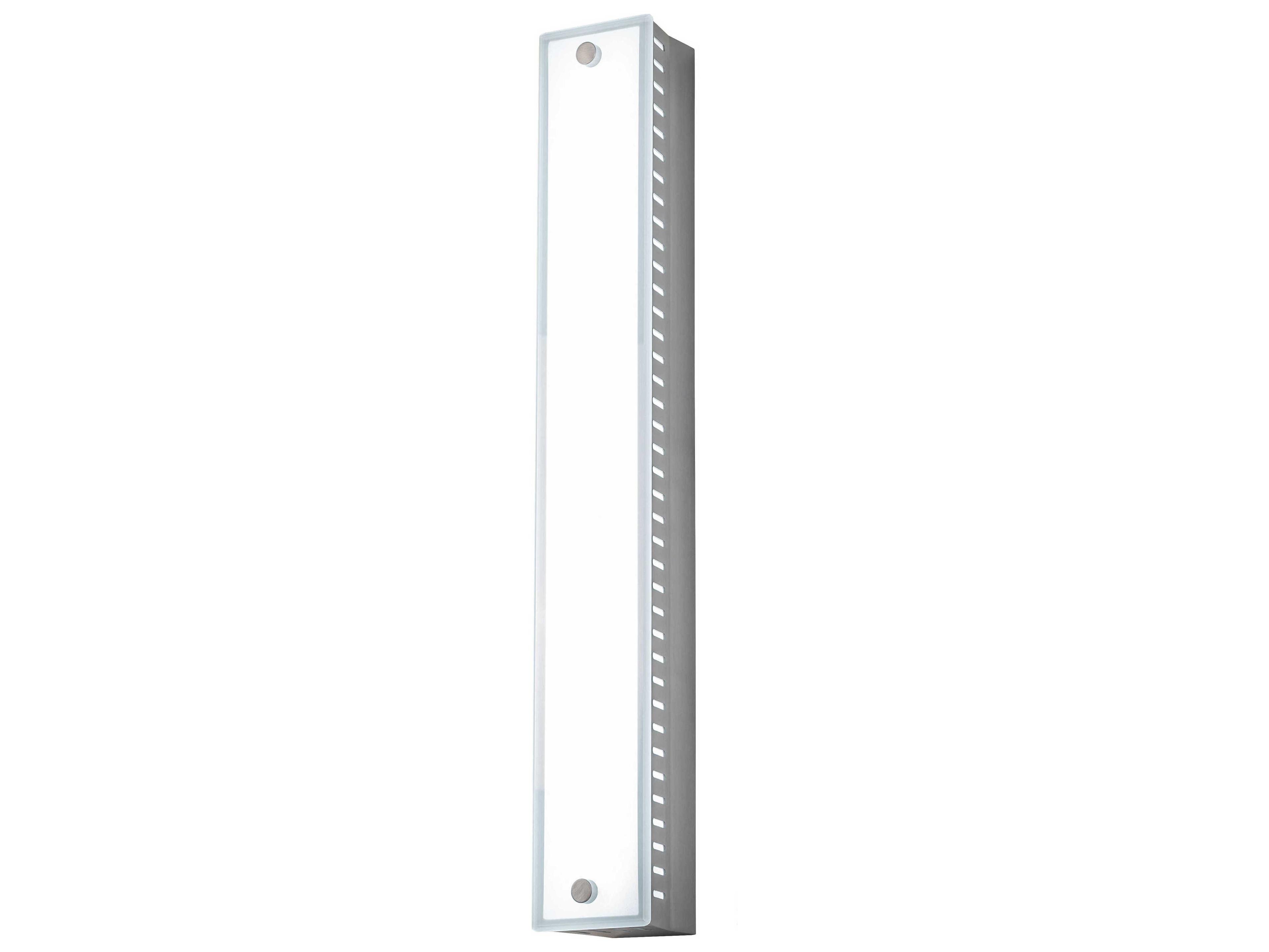 Nickel Glass LED Vanity Light