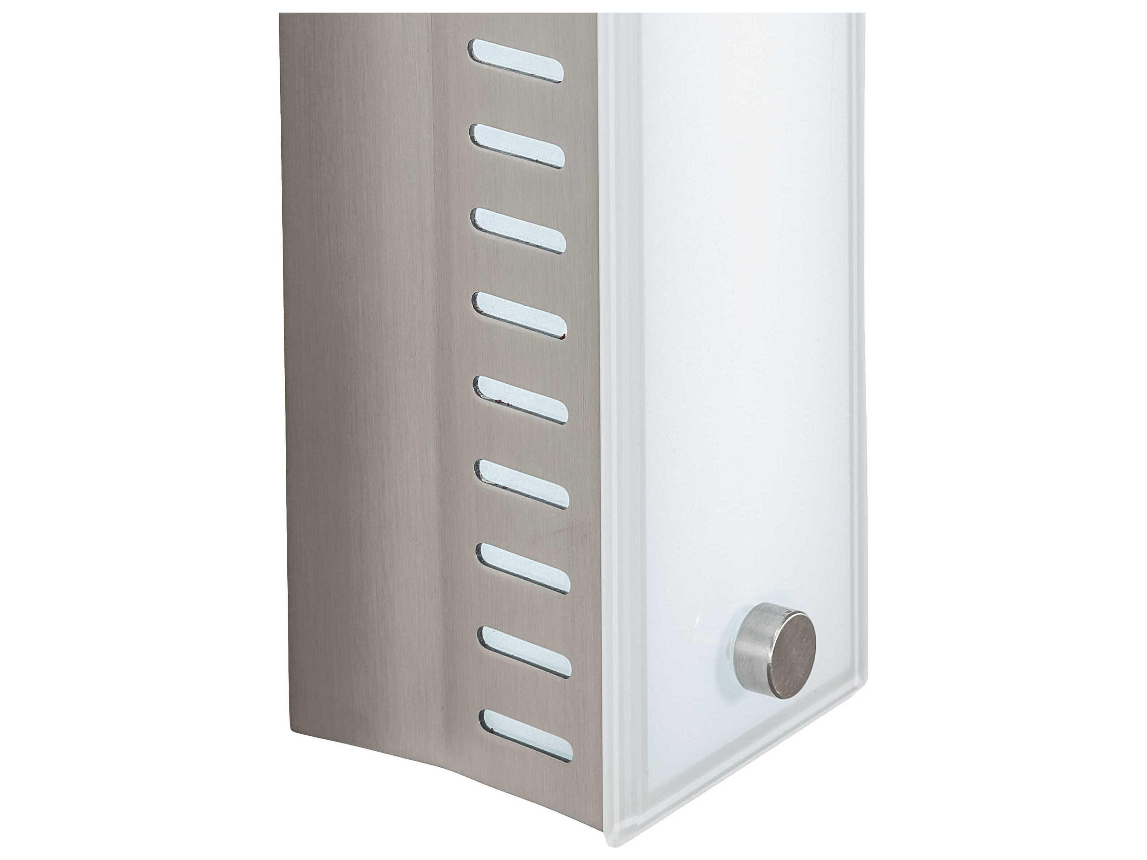 Meyda Nickel Glass LED Vanity Light