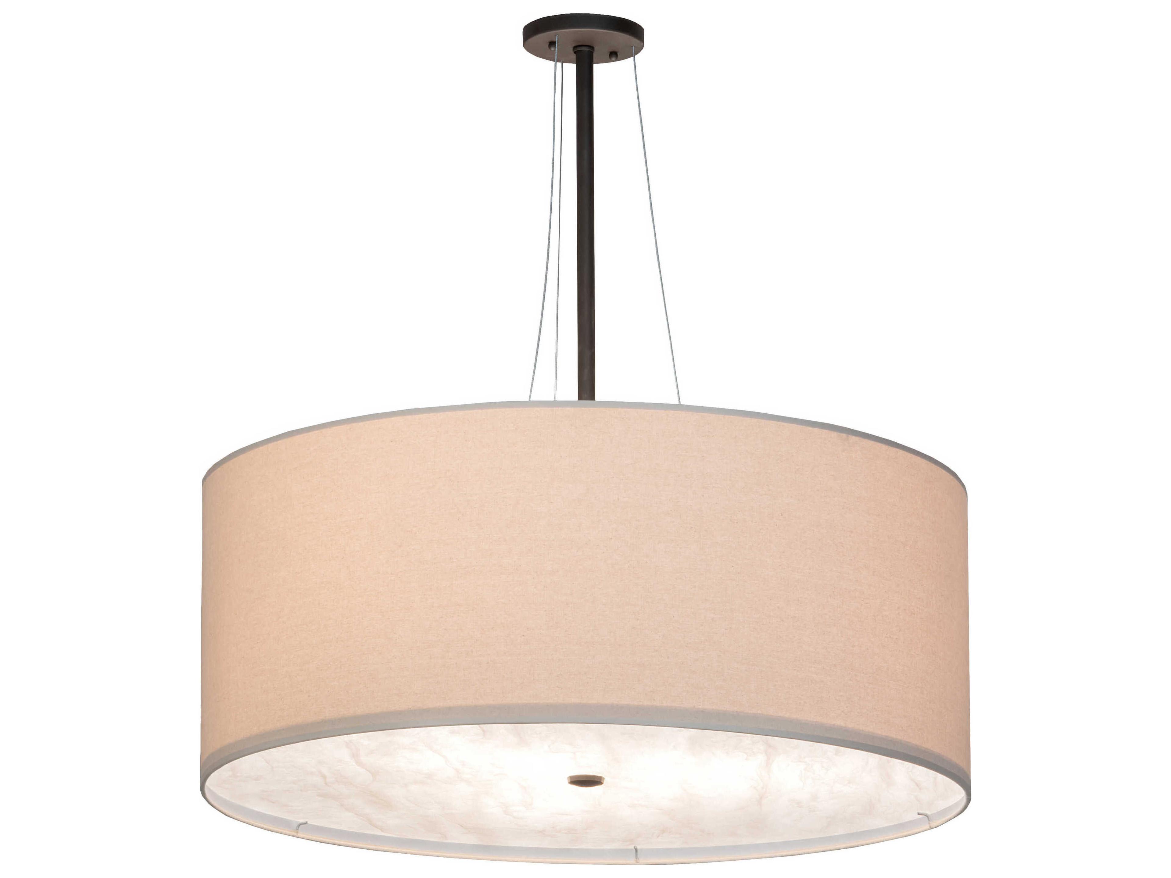 Cilindro 3-Light Oil Rubbed Bronze LED Drum Pendant