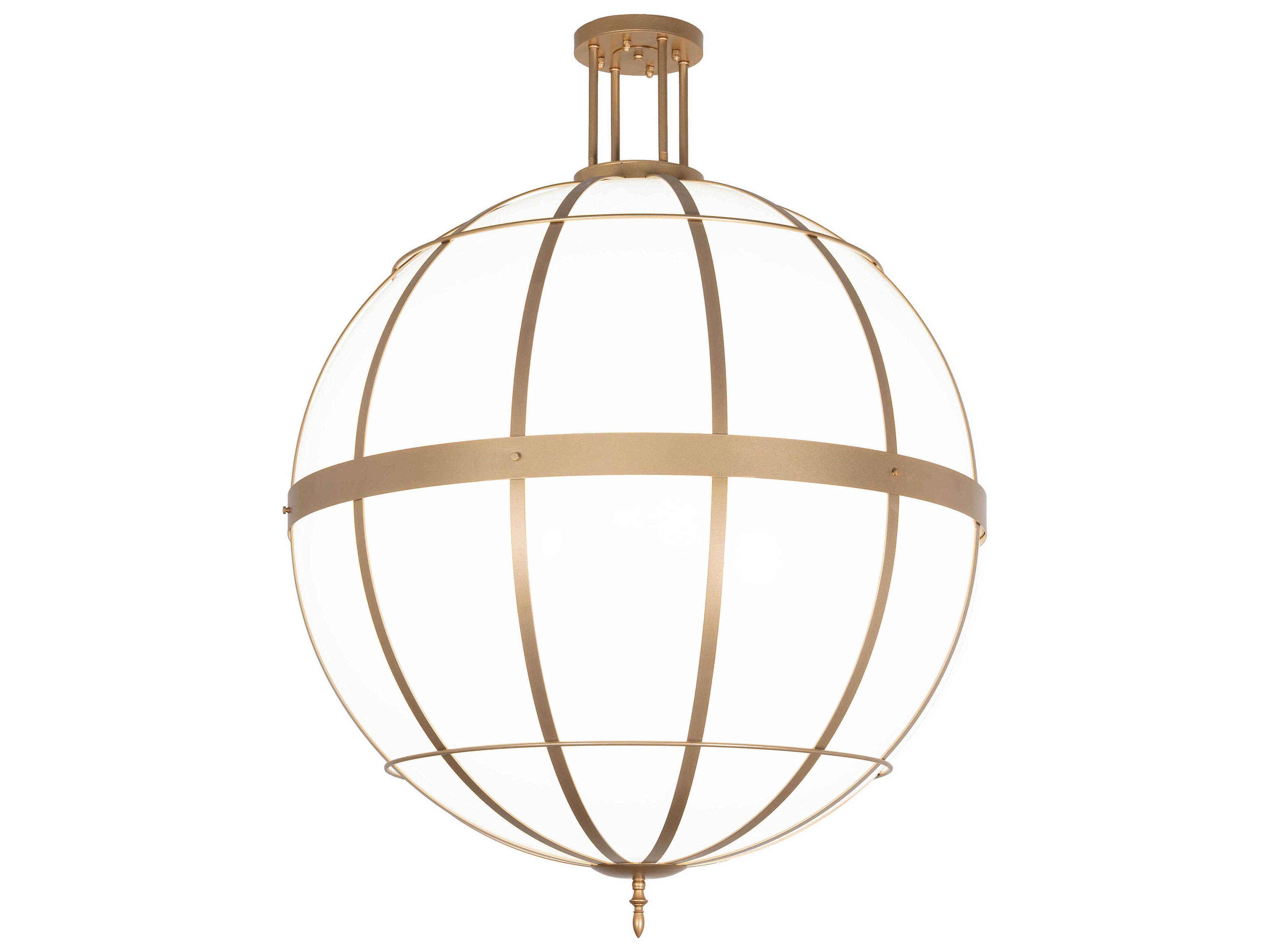 Atlas 6-Light Gold Metallic Globe Pendant