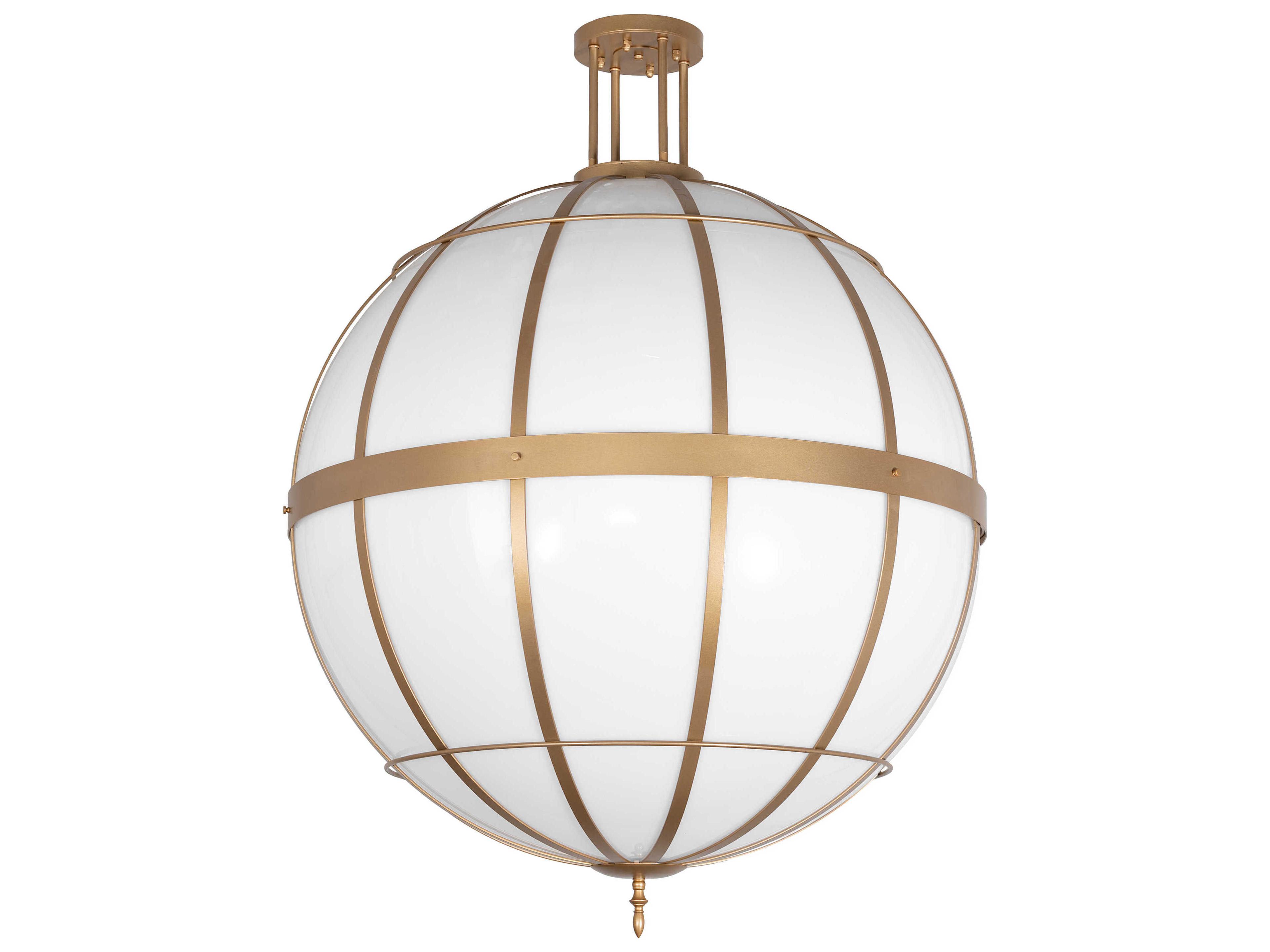 Meyda Atlas 6-Light Gold Metallic Globe Pendant