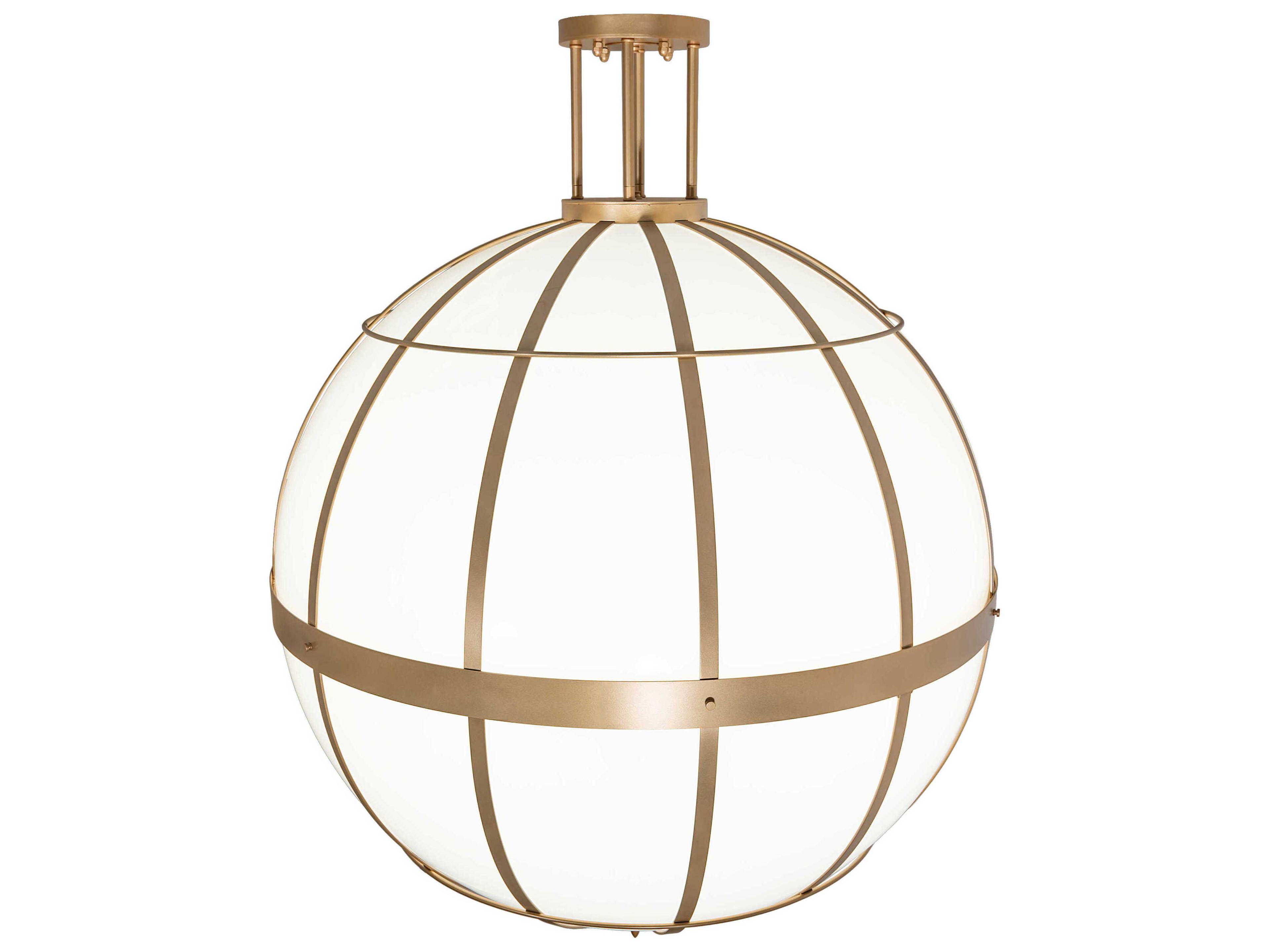 Meyda Atlas 6-Light Gold Metallic Globe Pendant