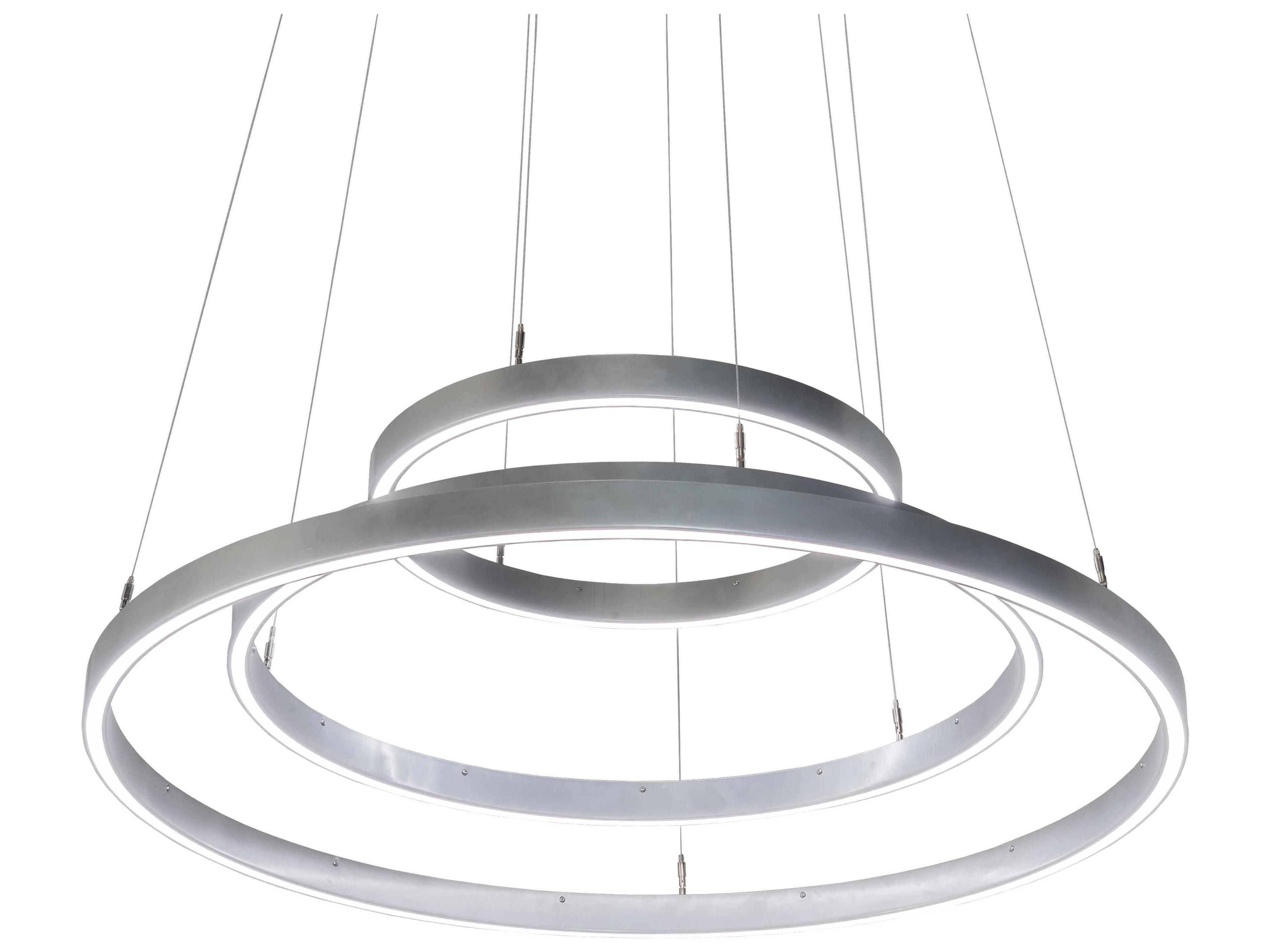Anillo Nickel LED Round Tiered Pendant