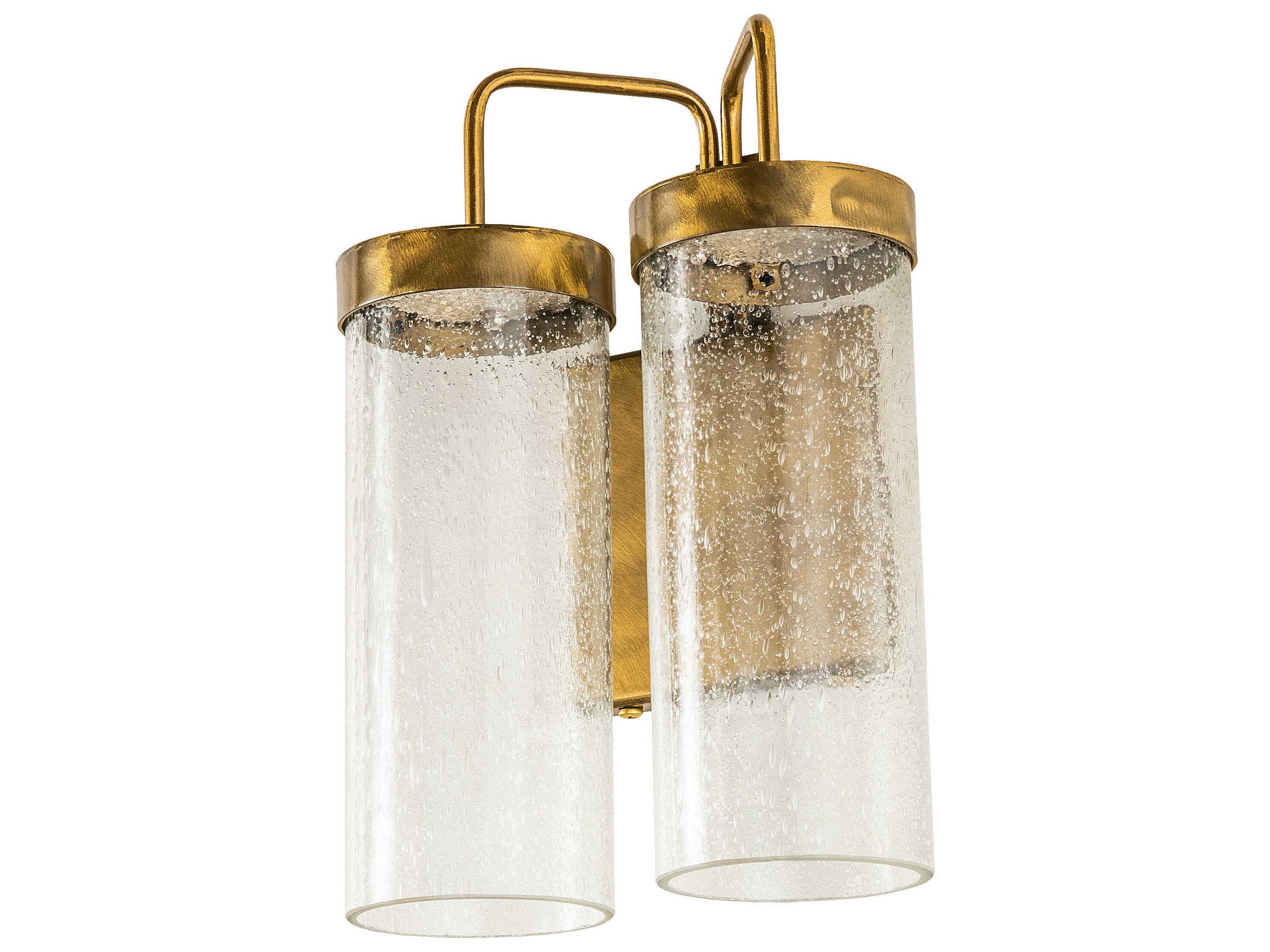 Gold Glass LED Wall Sconce