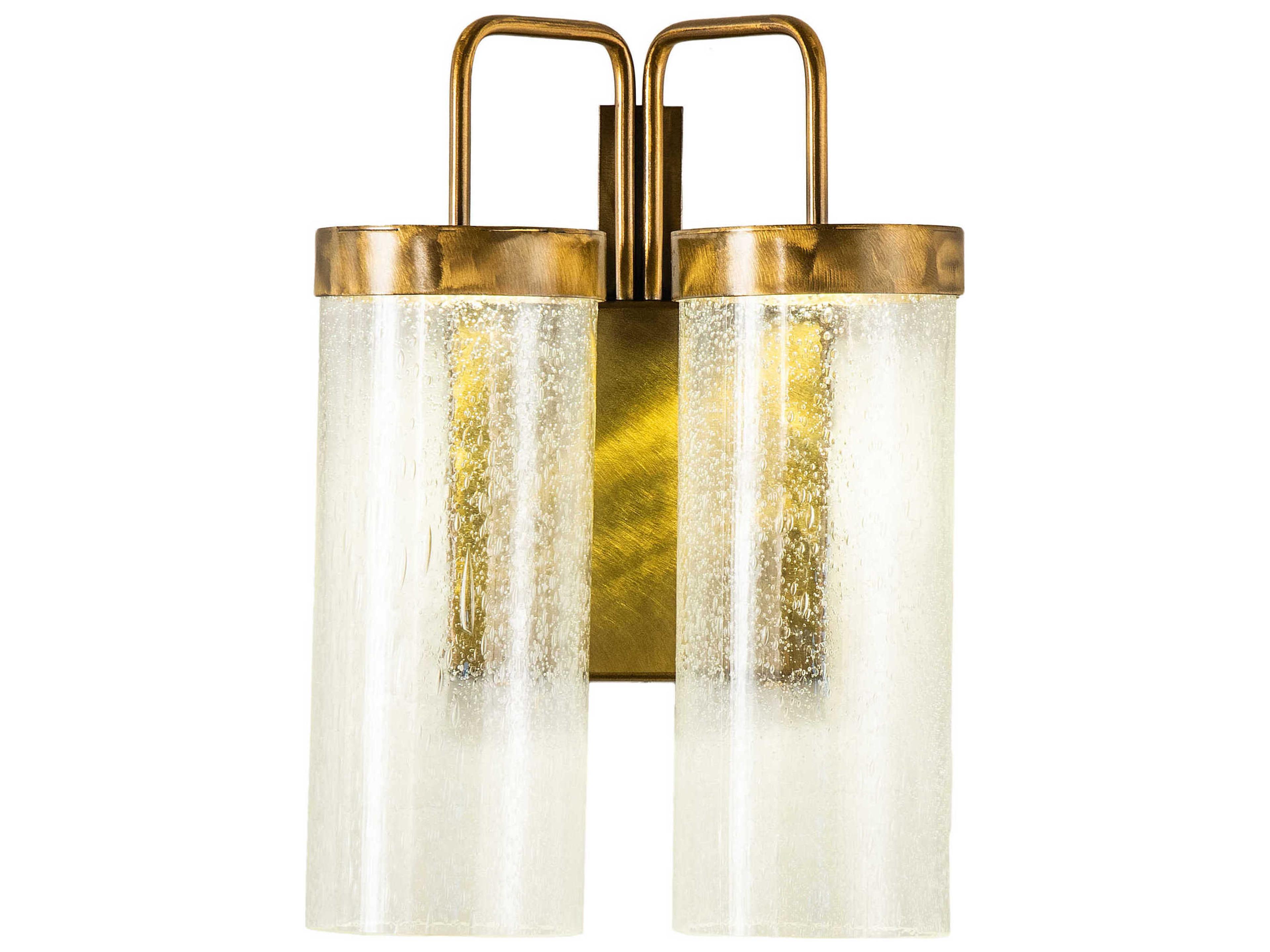 Meyda Gold Glass LED Wall Sconce