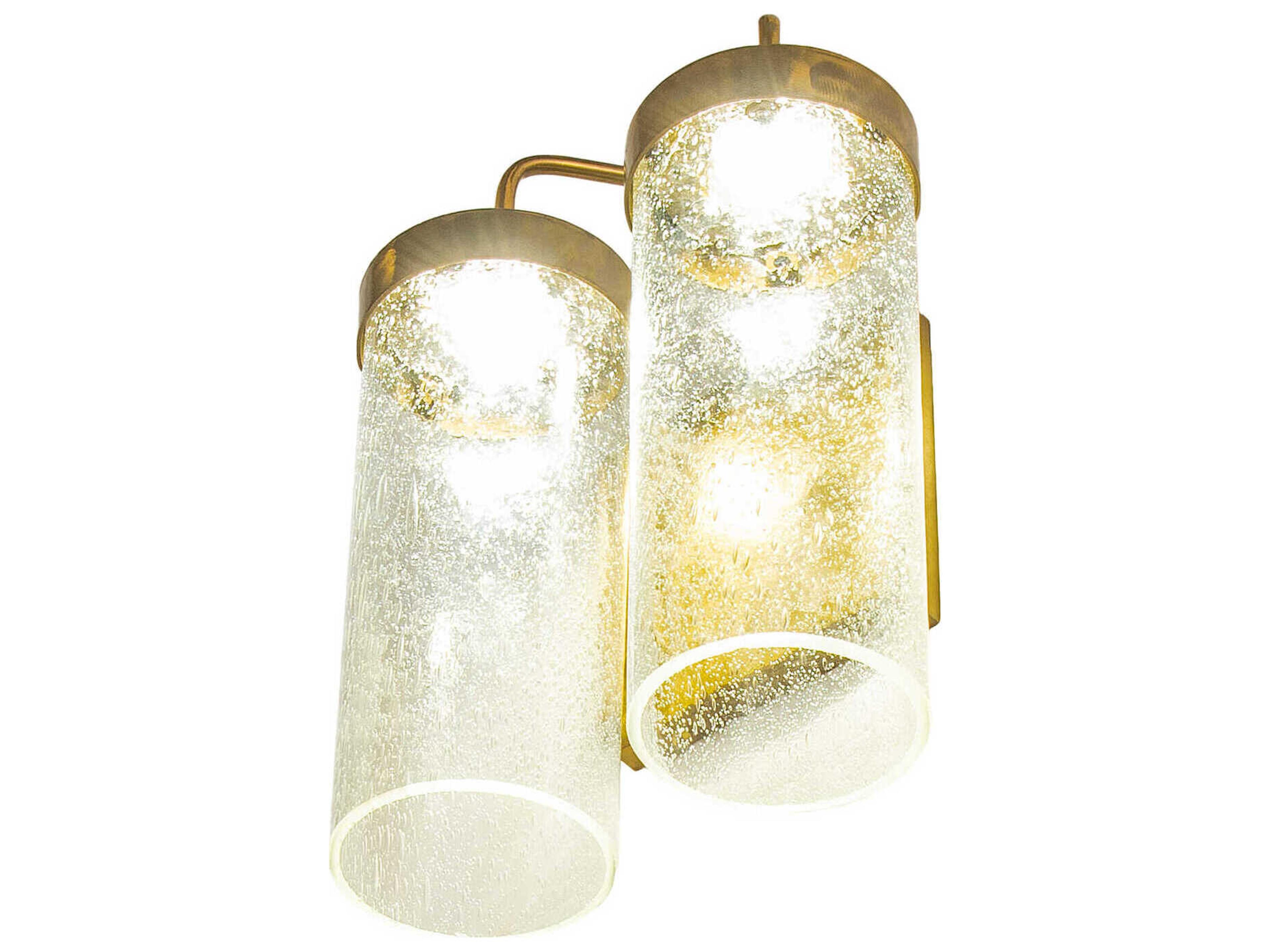 Meyda Gold Glass LED Wall Sconce