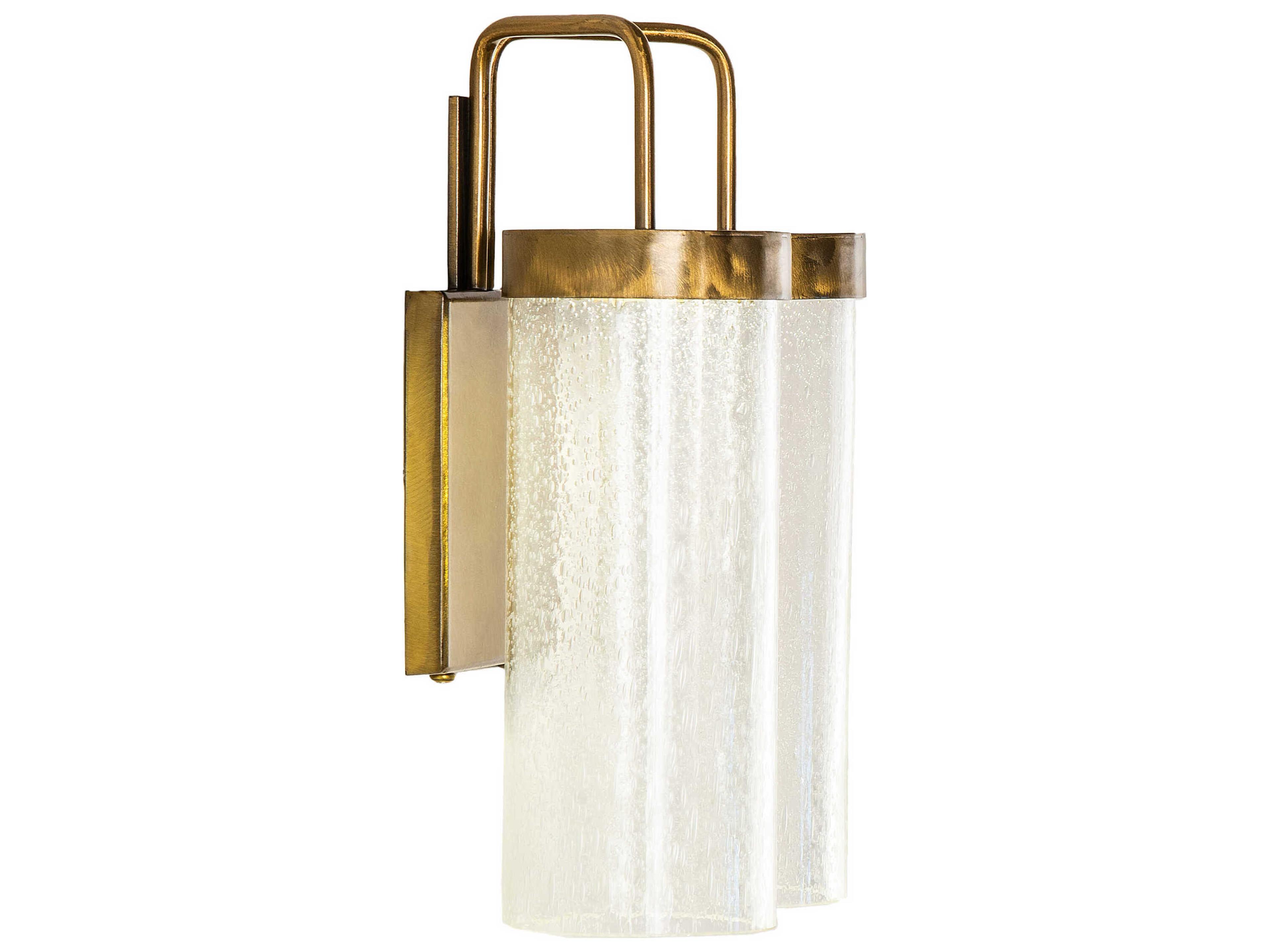 Meyda Gold Glass LED Wall Sconce