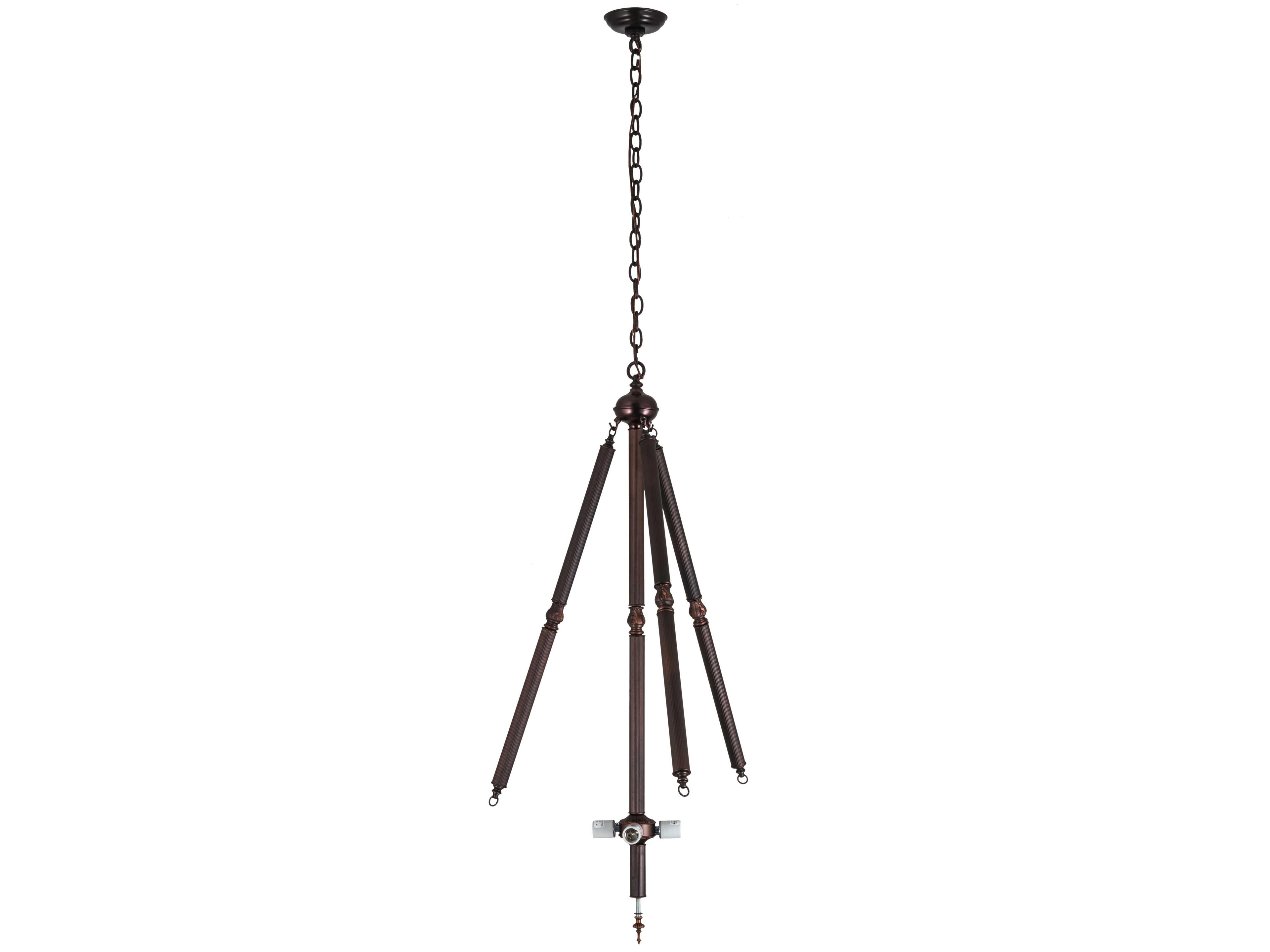 Meyda 4-Light Mahogany Bronze Pendant