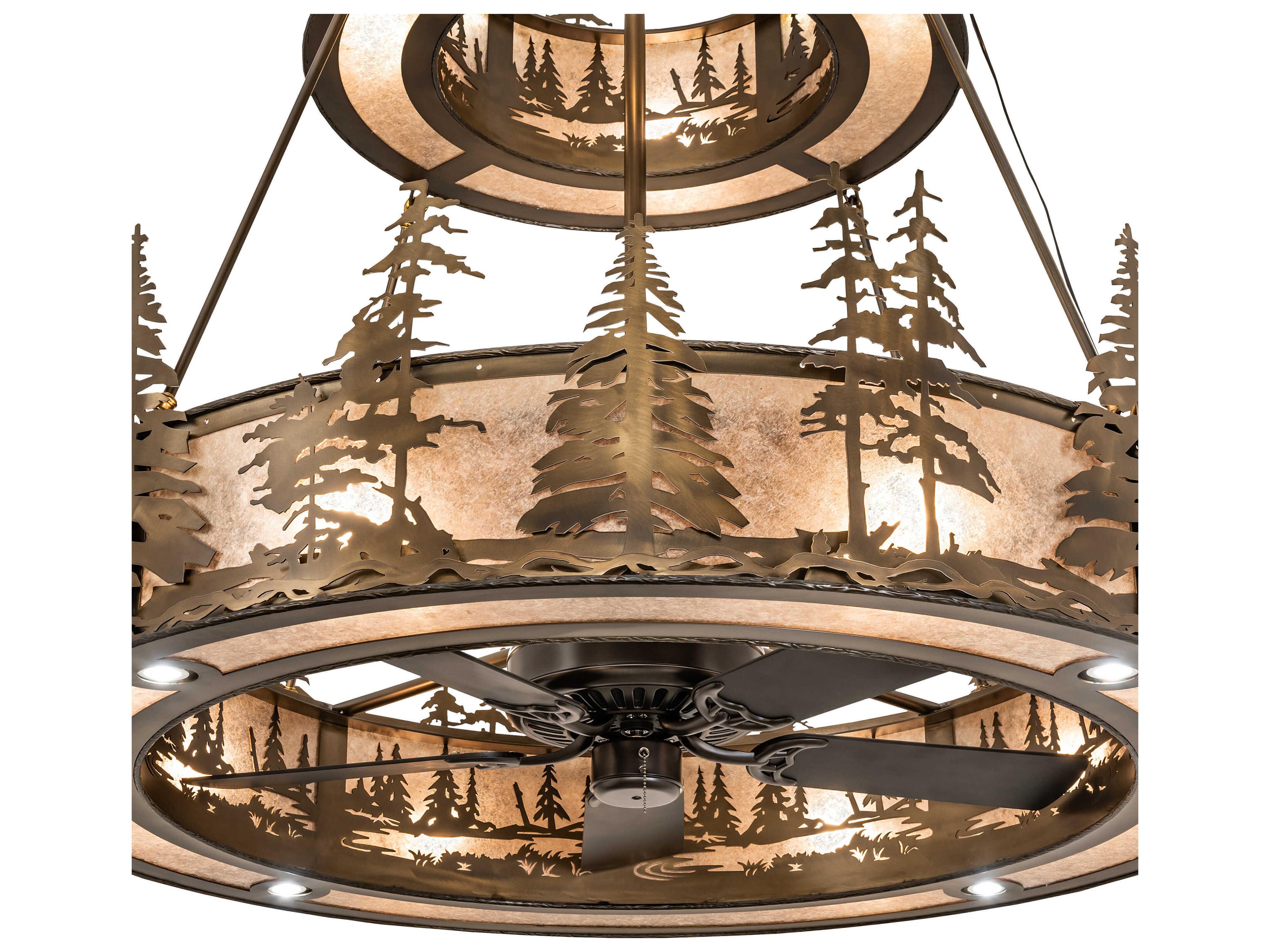 Meyda Tall Pines 55" Ceiling Fan