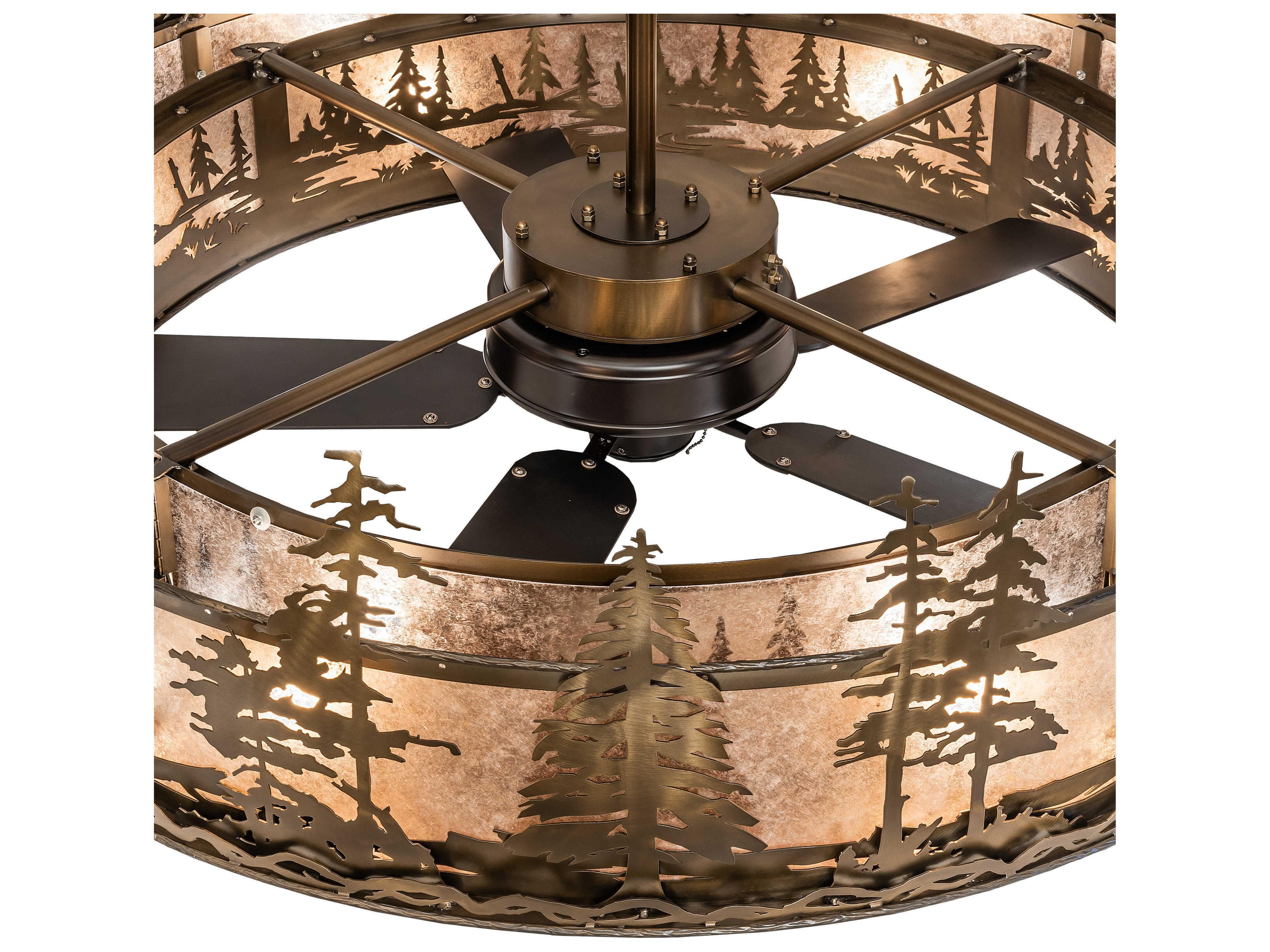 Meyda Tall Pines 55" Ceiling Fan