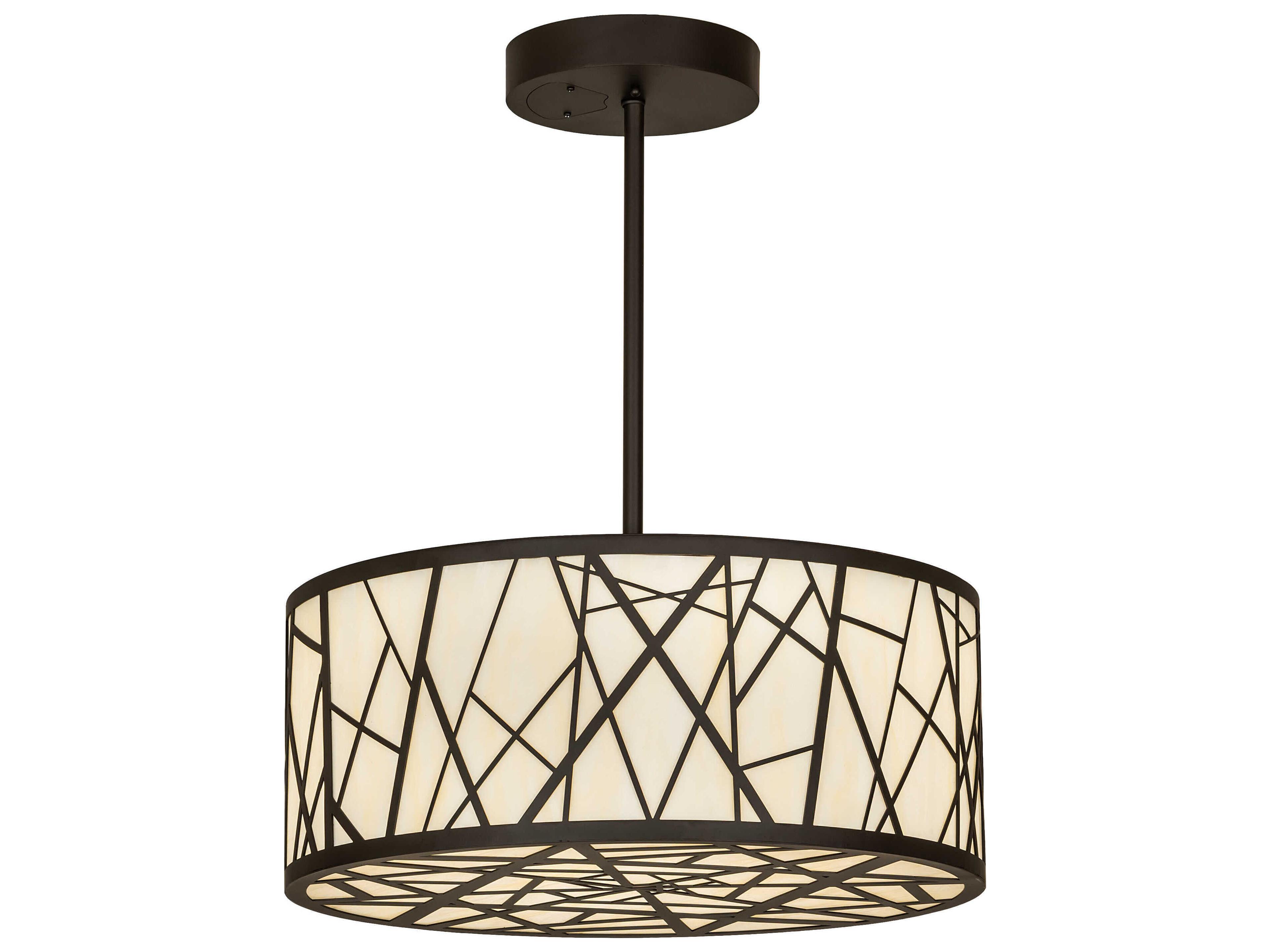 Cilindro Oil Rubbed Bronze LED Drum Pendant