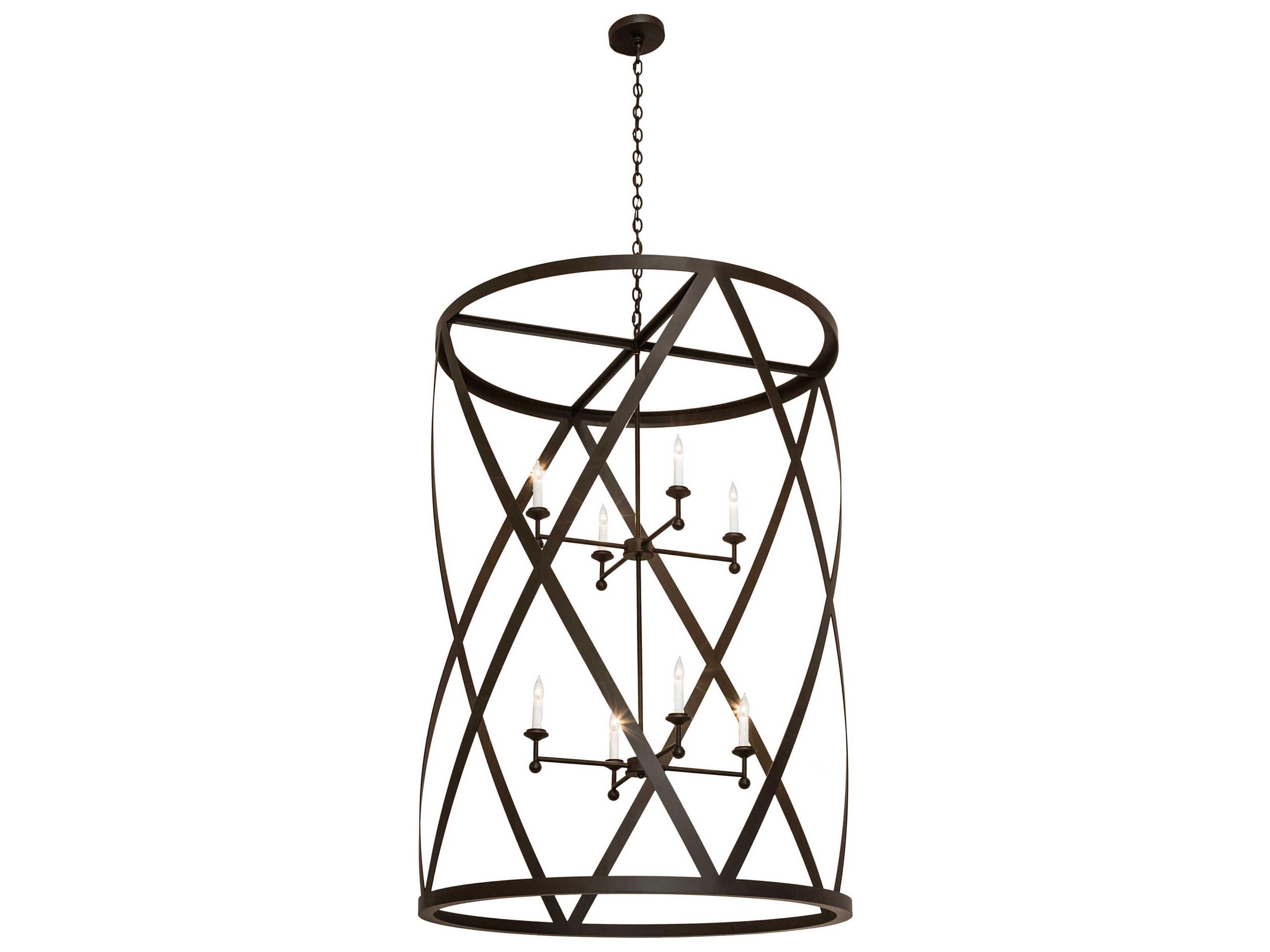 8-Light Oil Rubbed Bronze Chandelier