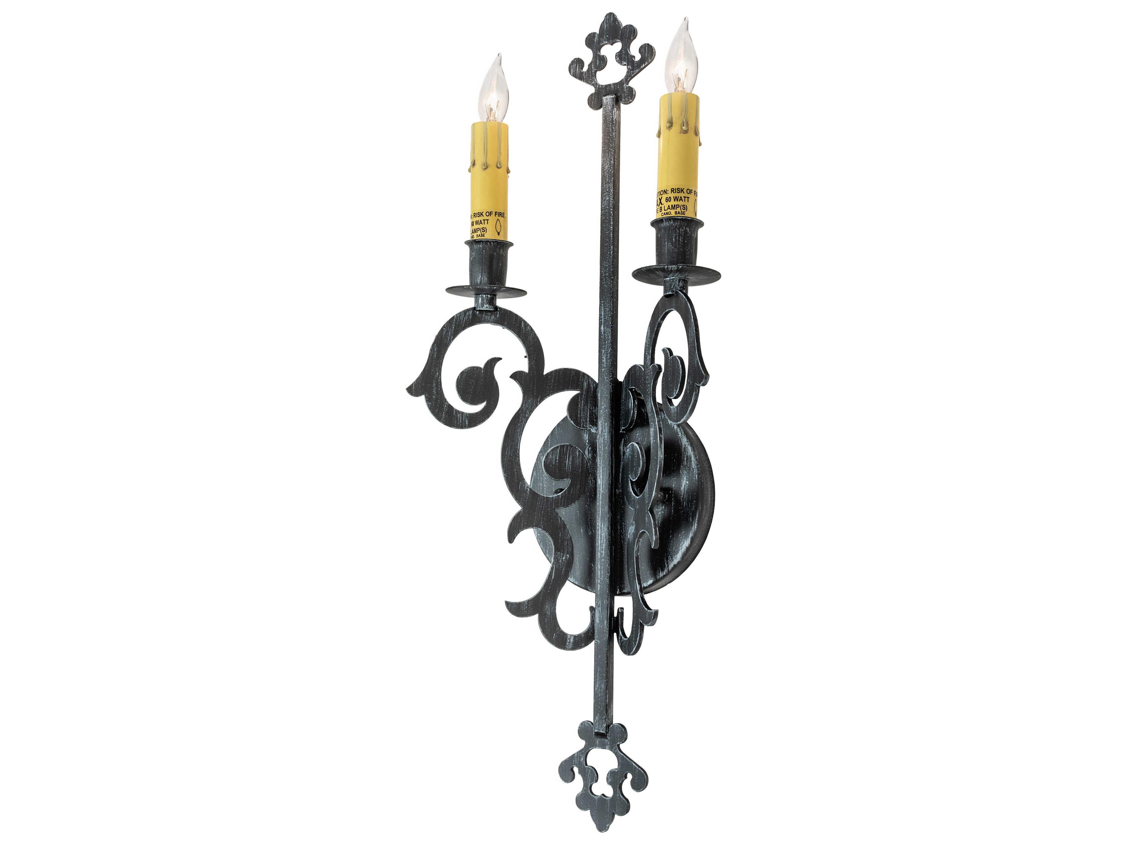 Aneila 2-Light Oil Rubbed Bronze Wall Sconce