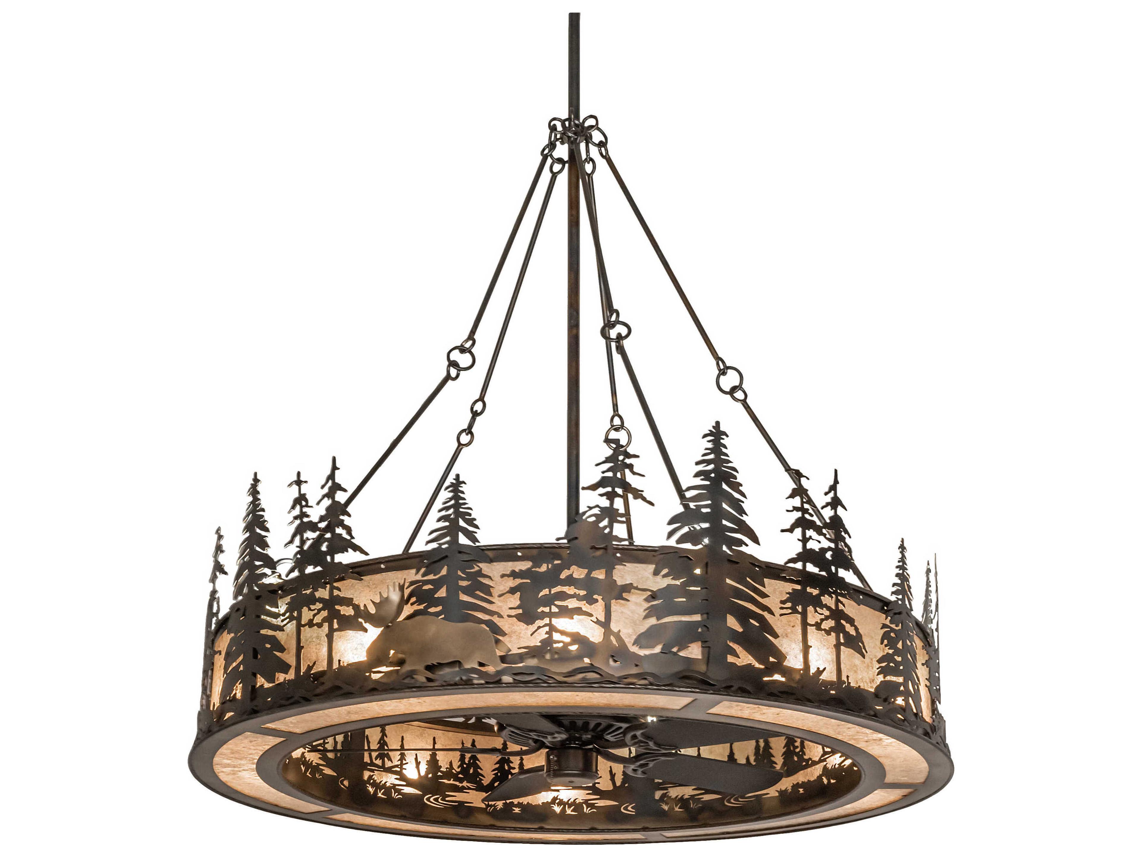 Wildlife at Dusk 55" Ceiling Fan