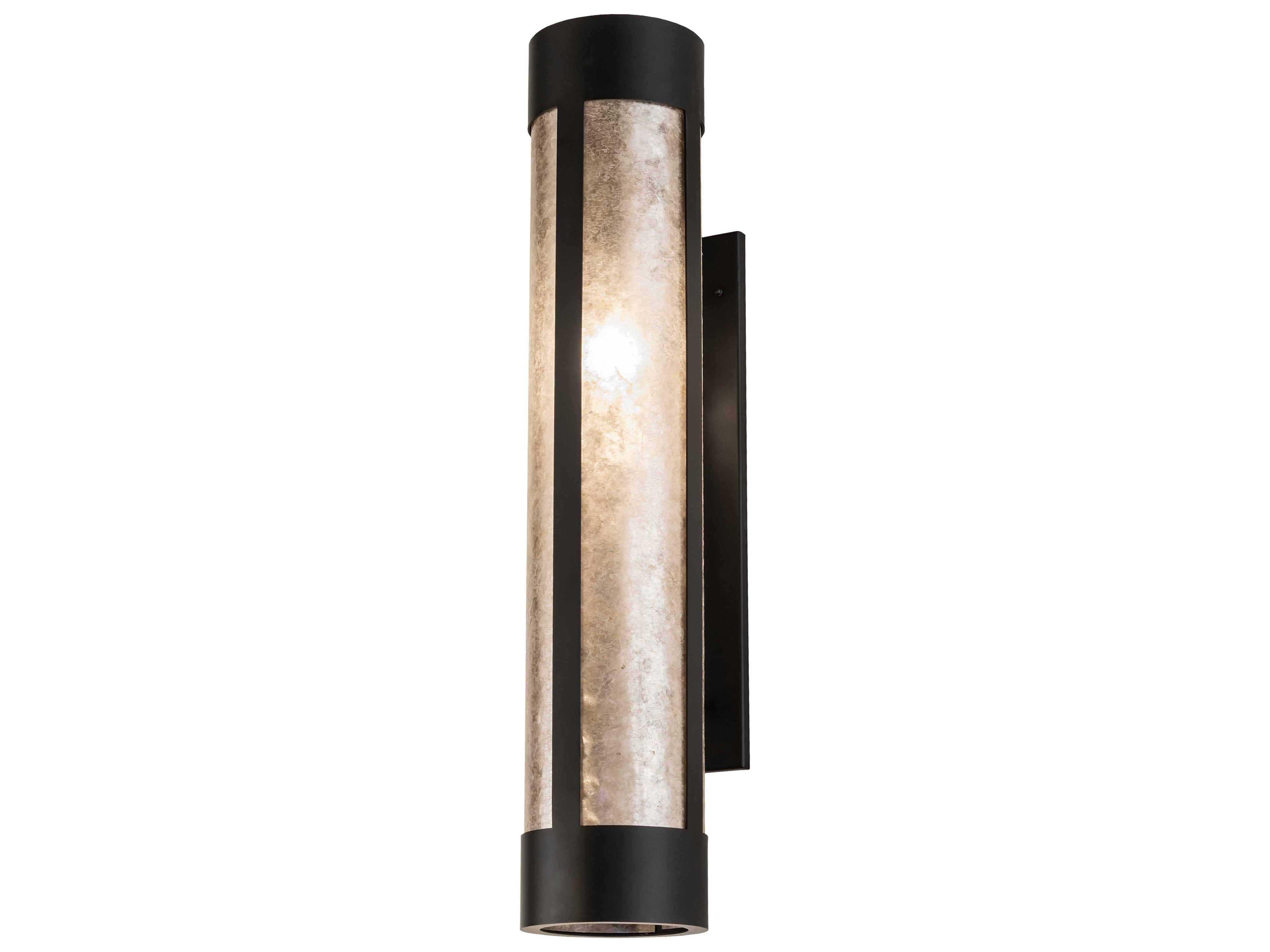 Cartier 1-Light Black Glass Wall Sconce