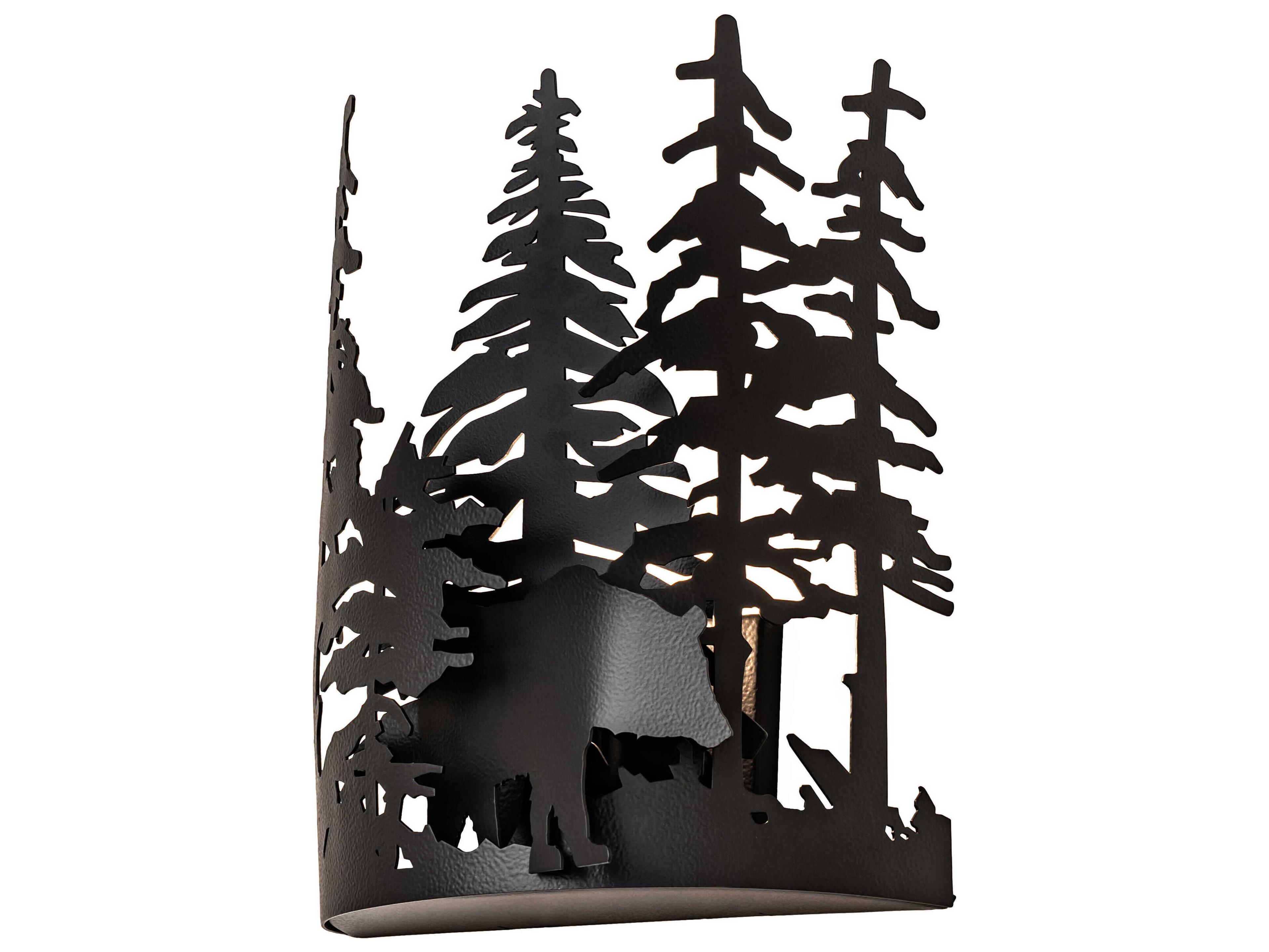 1-Light Black Wall Sconce