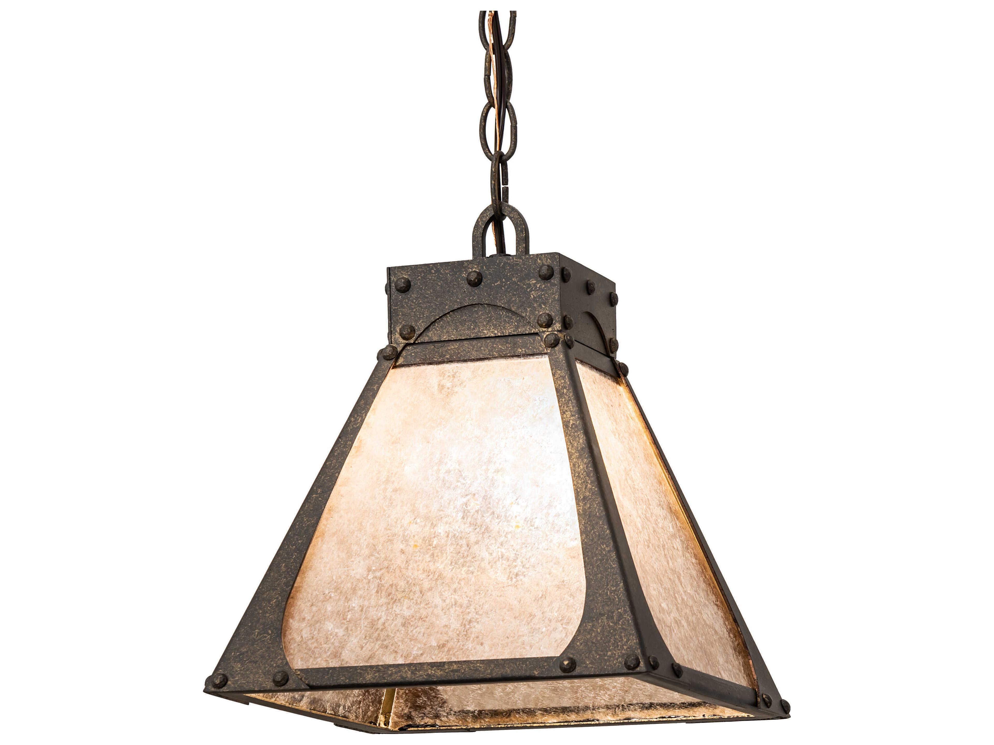 Ferro 1-Light Steel Glass Mini Pendant