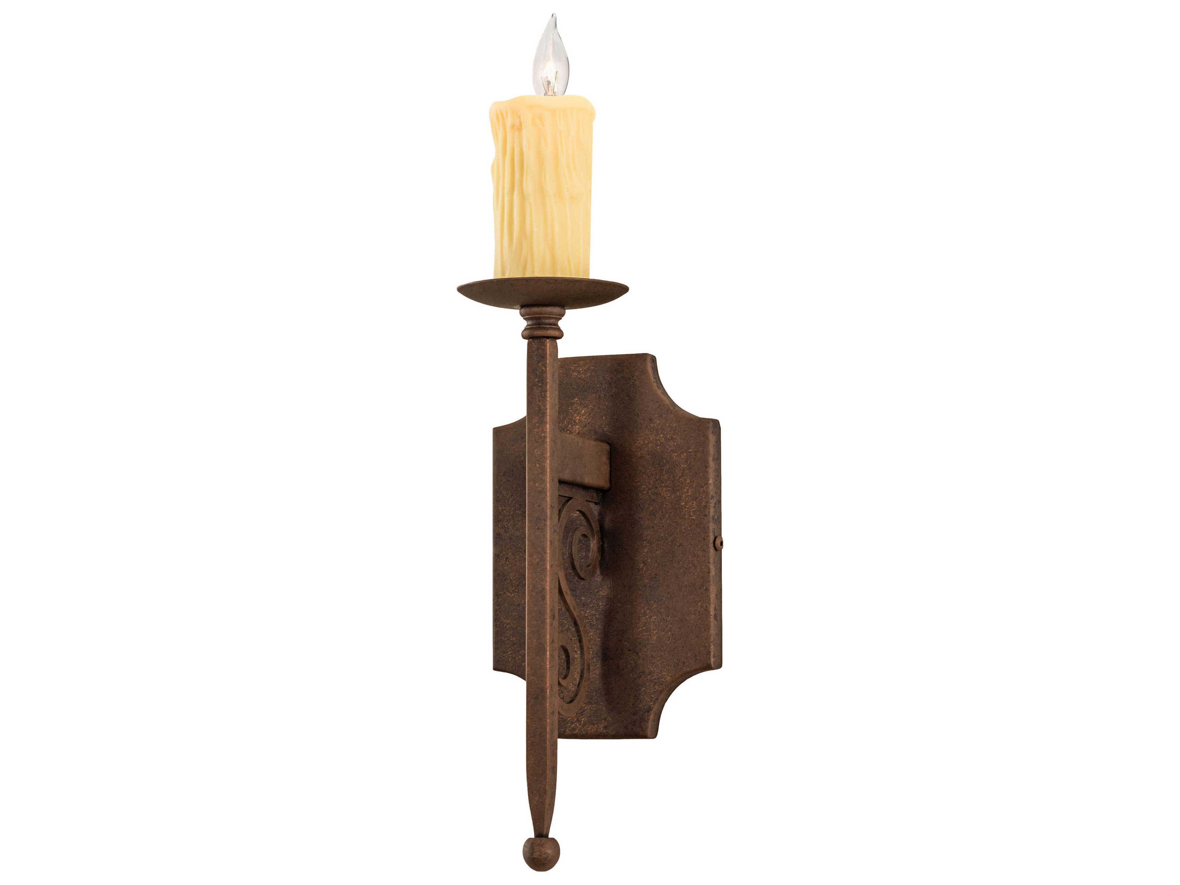 Toscano 1-Light Brown Wall Sconce