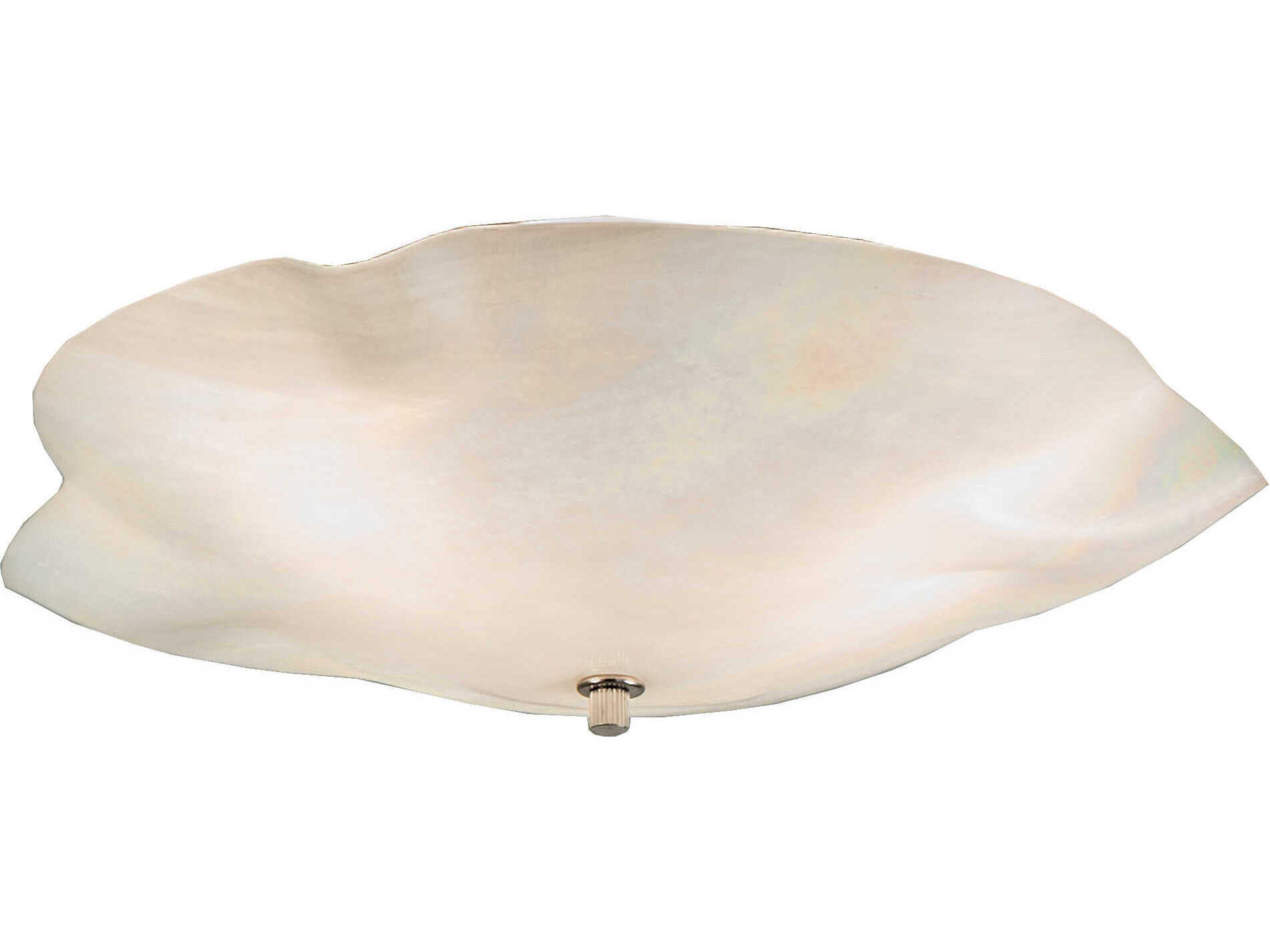 Metro 3-Light Brushed Nickel Glass Flush Mount