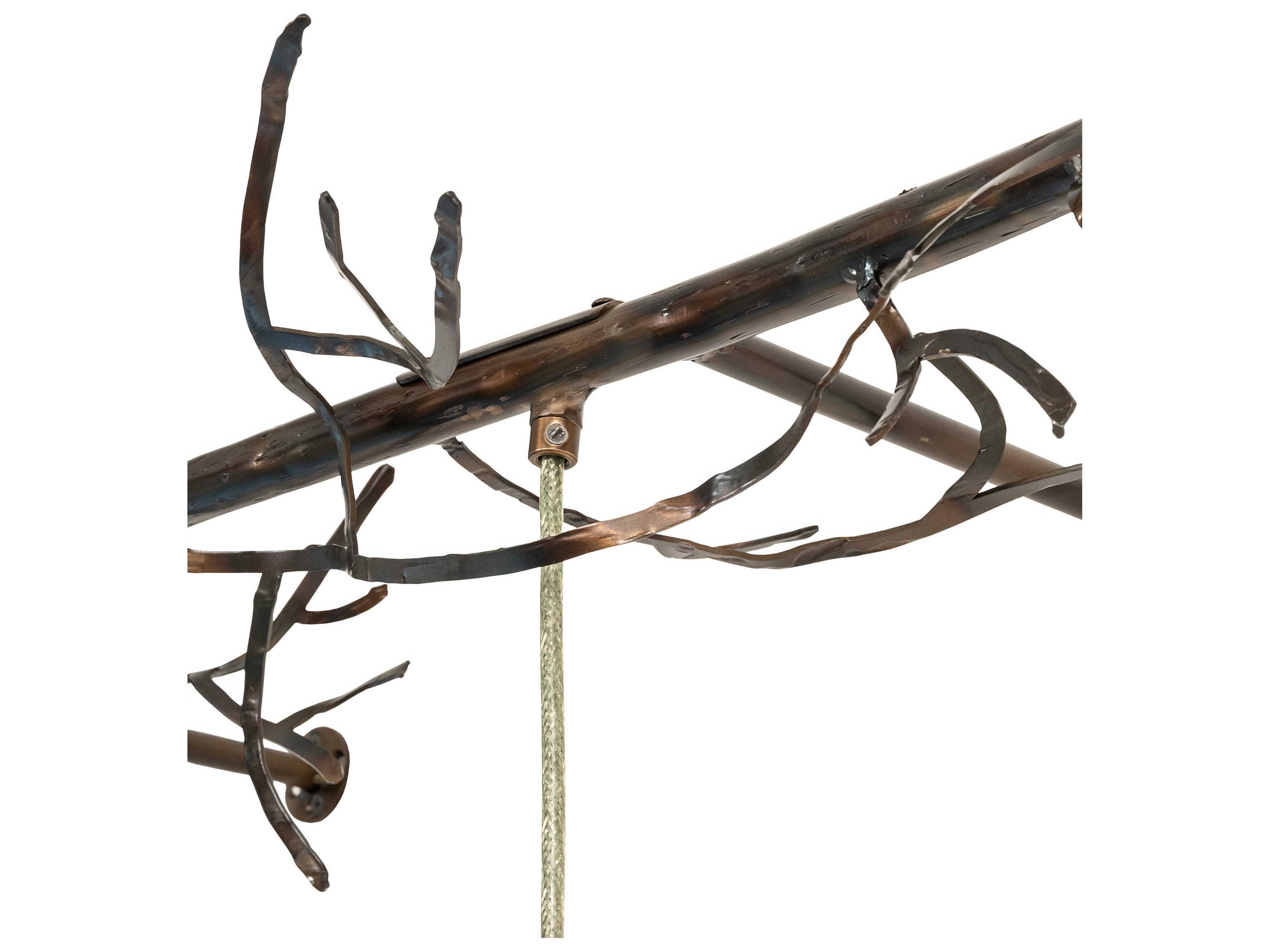 Meyda Winter Solstice Antique Copper Black Wall Sconce