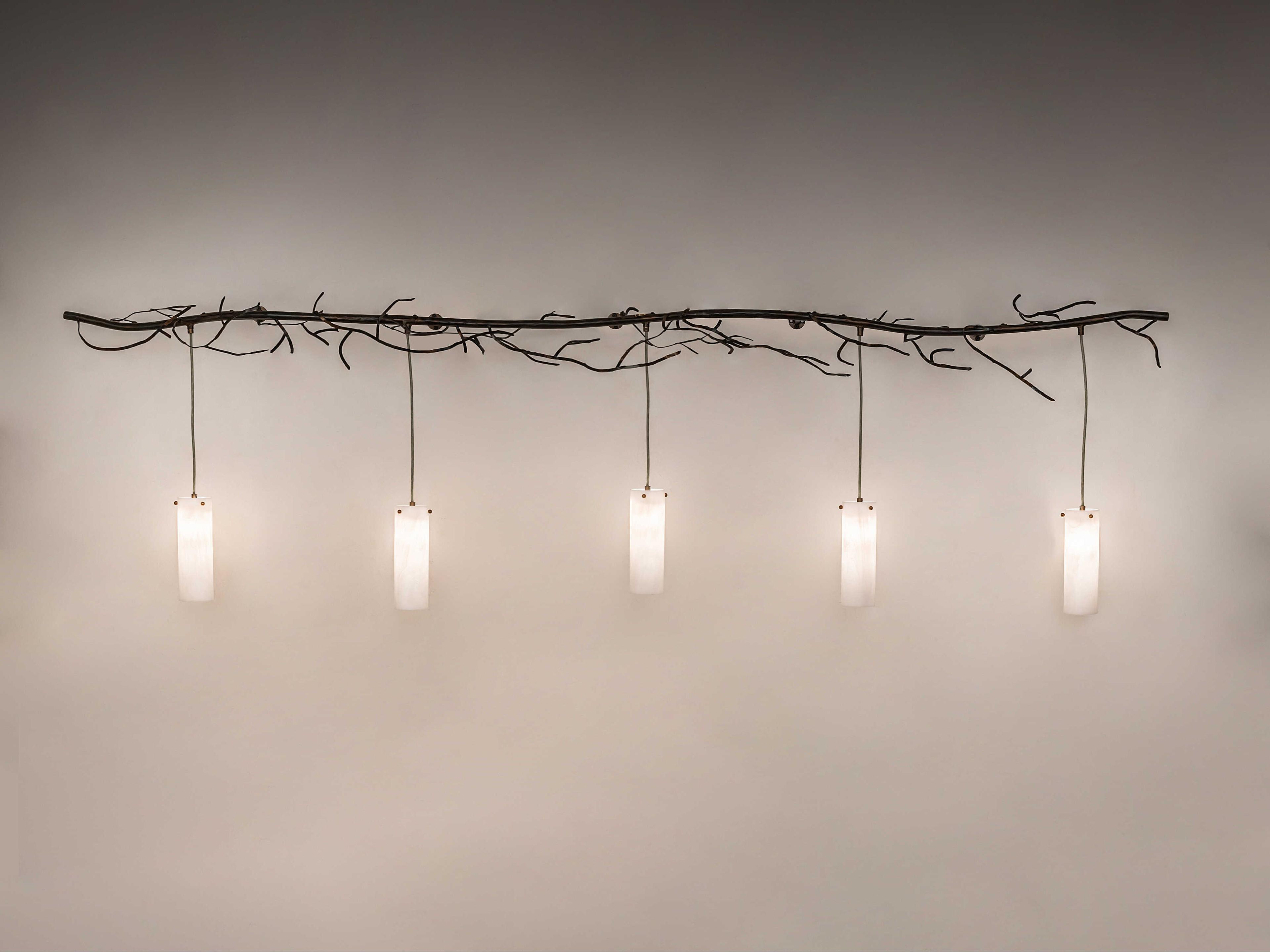 Meyda Winter Solstice Antique Copper Black Wall Sconce