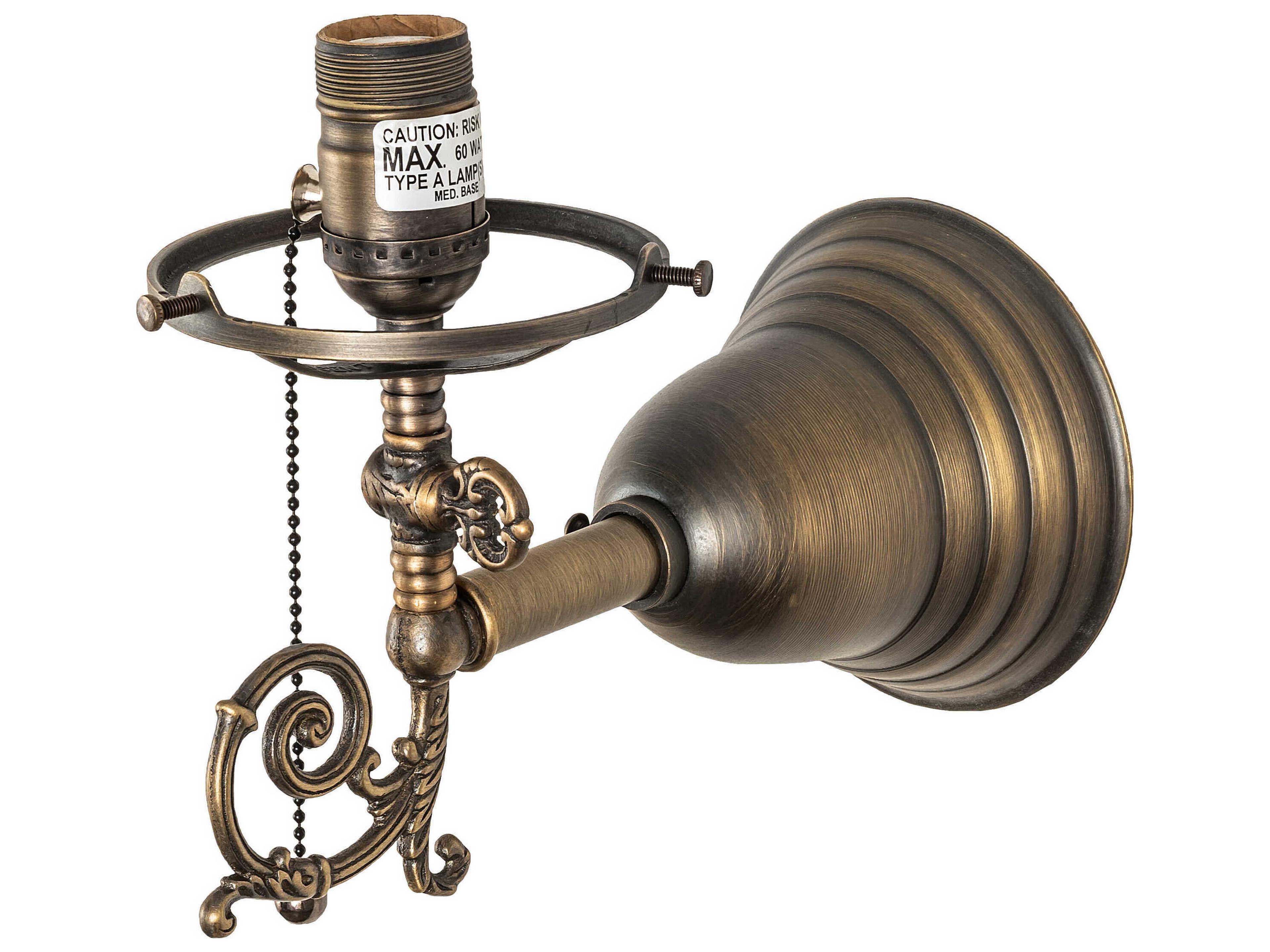 1-Light Antique Brass Wall Sconce