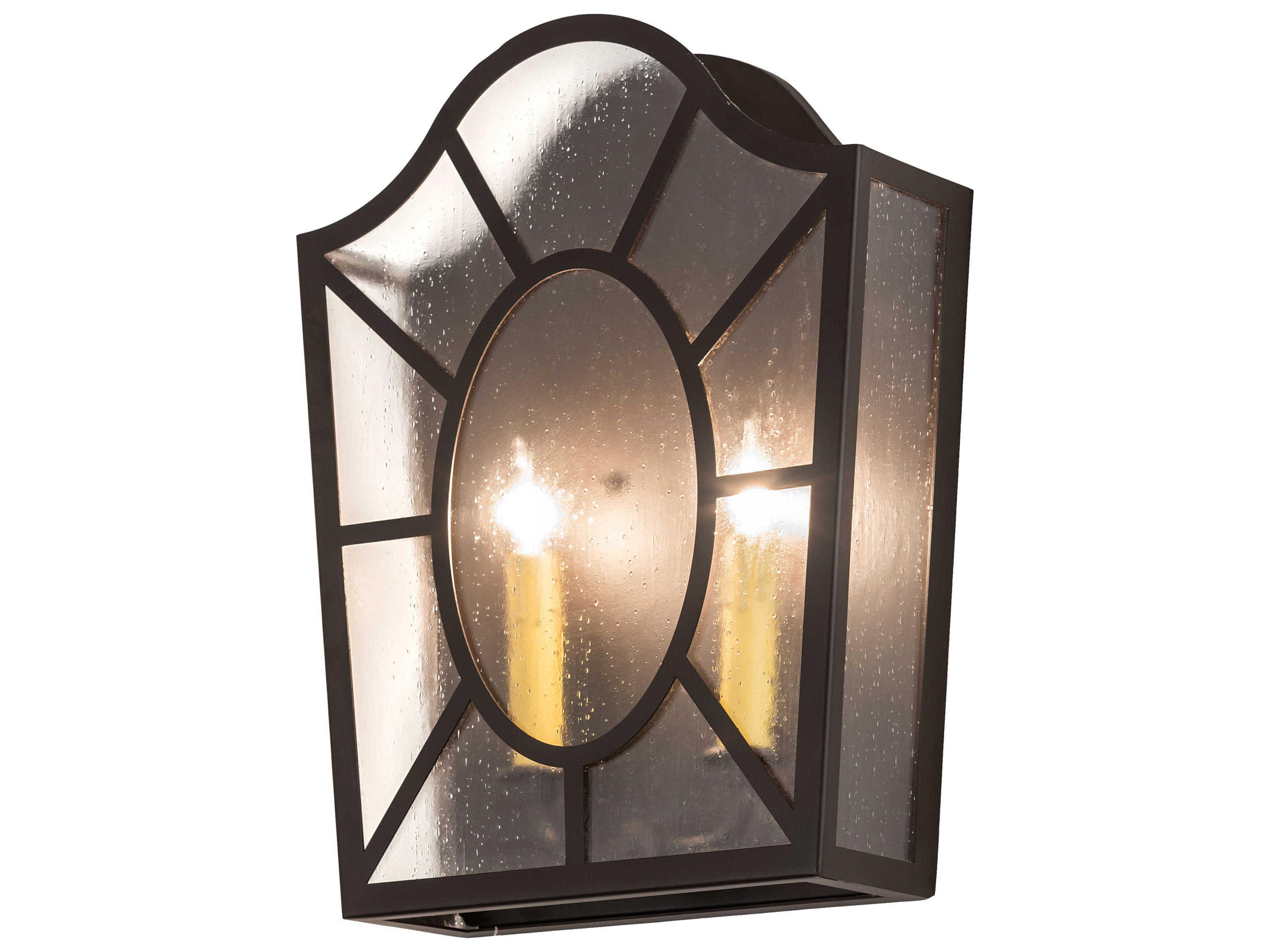 Austin 2-Light Oil Rubbed Bronze Clear Glass Wall Sconce