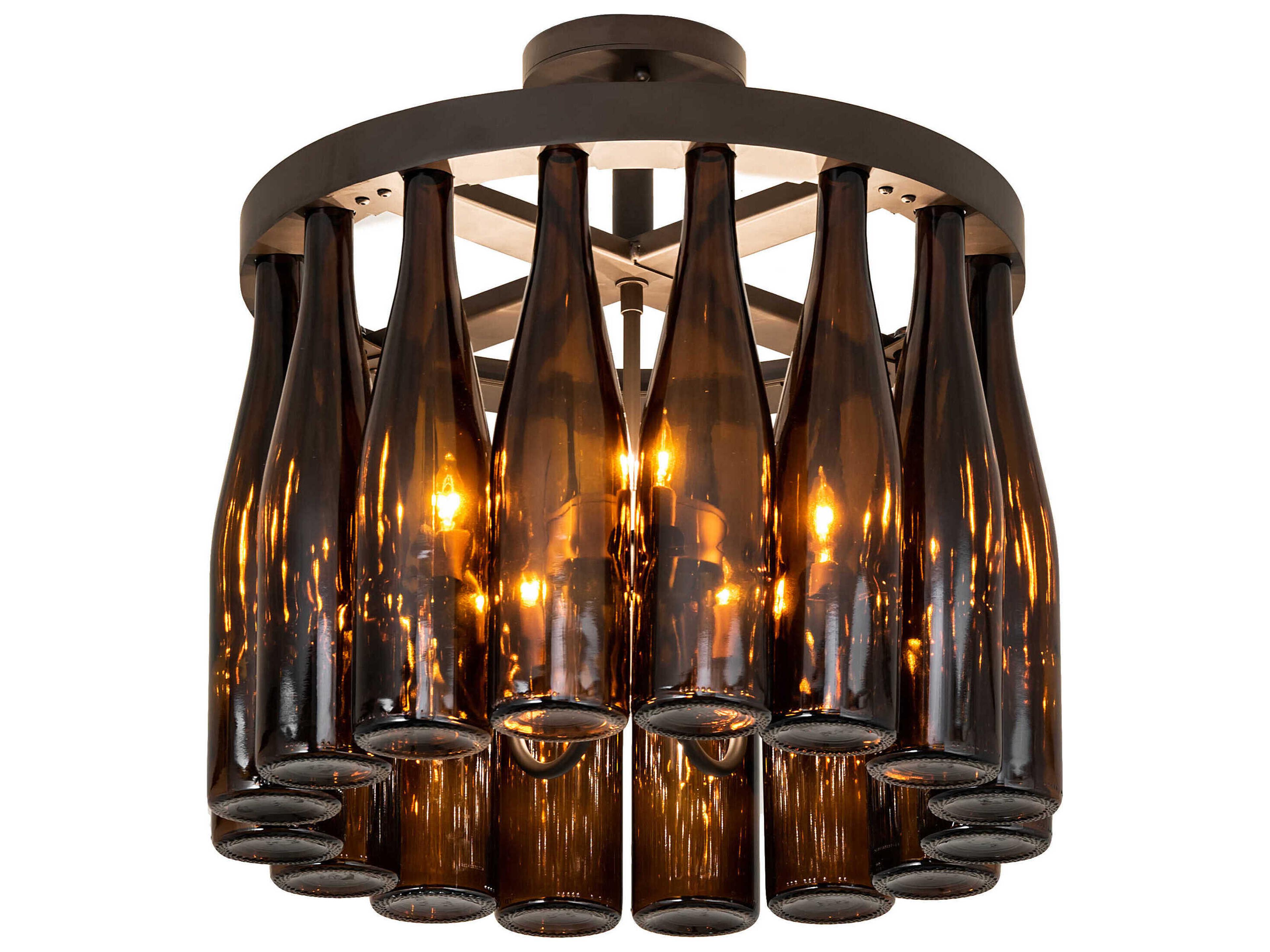 Tuscan Vineyard 5-Light Oil Rubbed Bronze Glass Chandelier