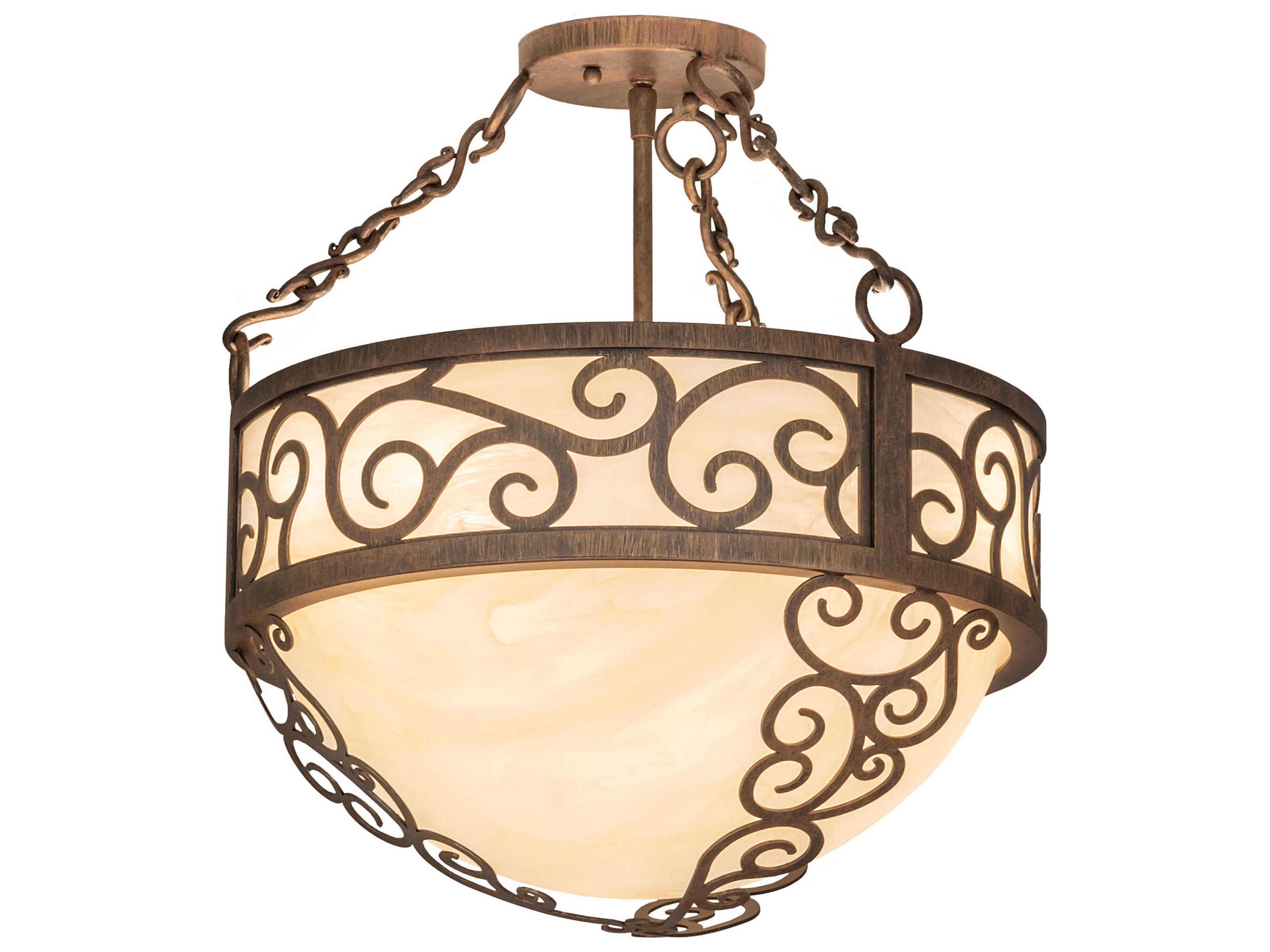 Lilliana 3-Light Gold Bowl Pendant