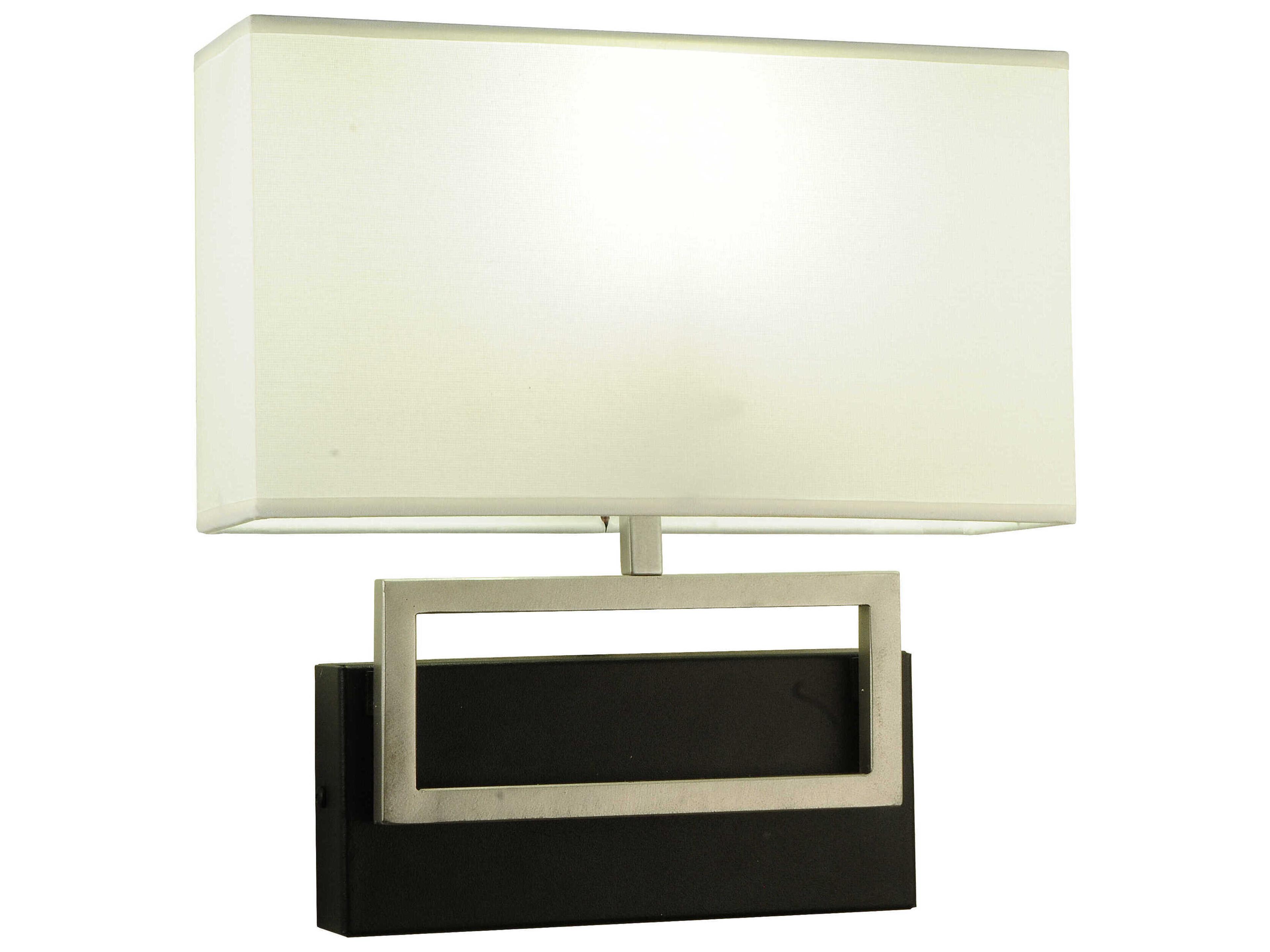 Meyda 1-Light Black Glass Wall Sconce