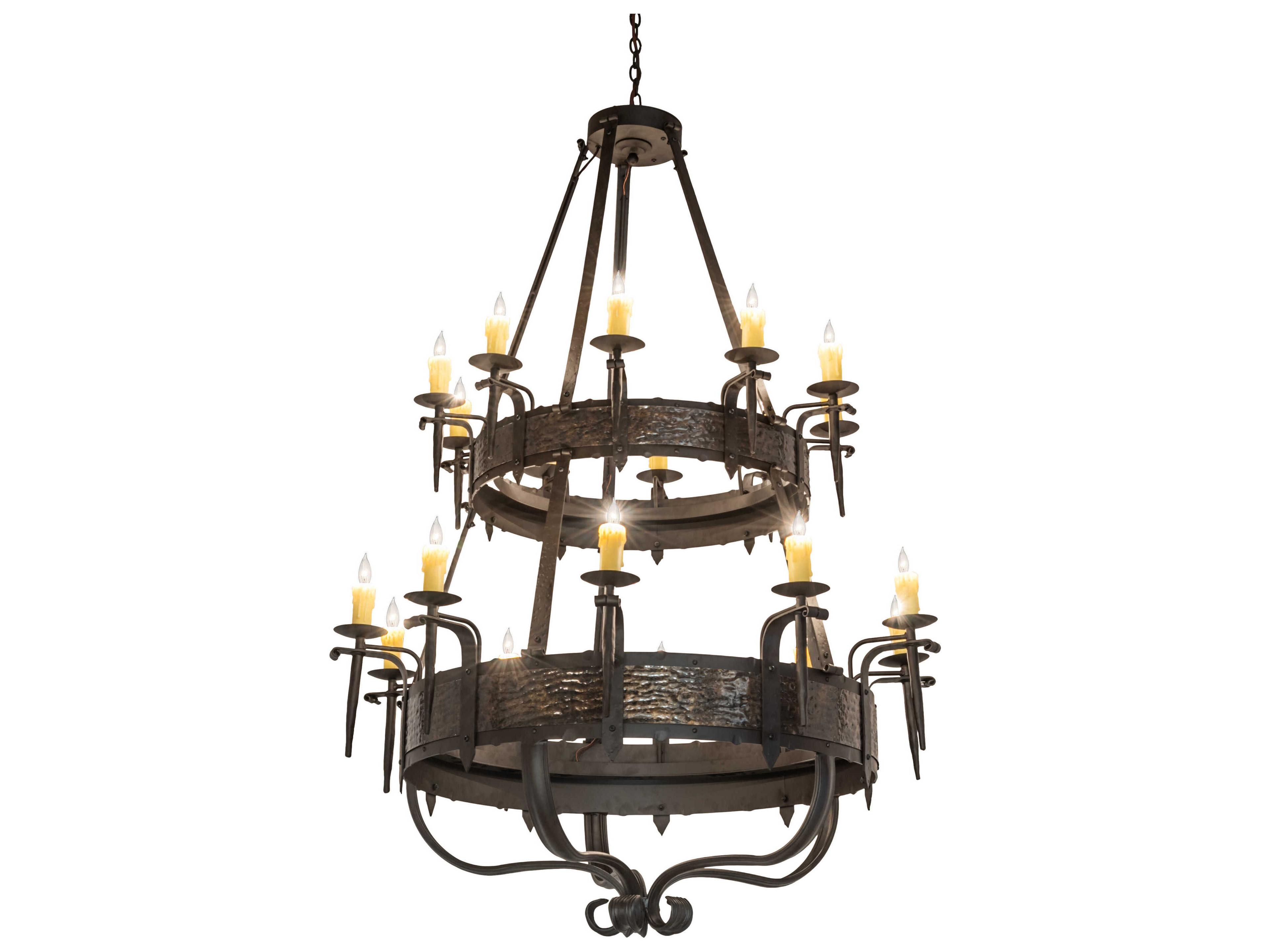 Costello 20-Light Oil Rubbed Bronze Candelabra Tiered Chandelier