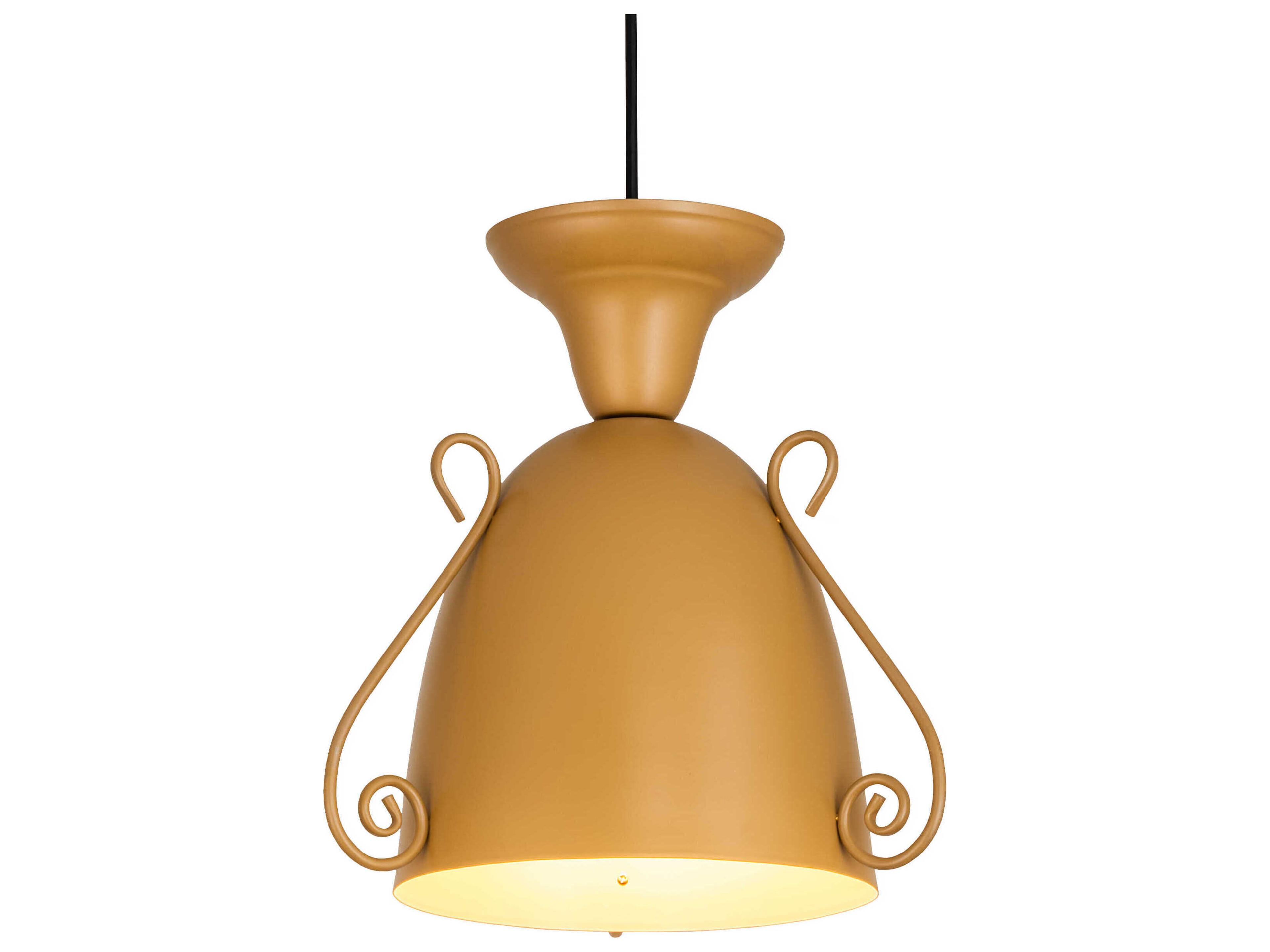 1-Light Gold LED Bell Mini Pendant