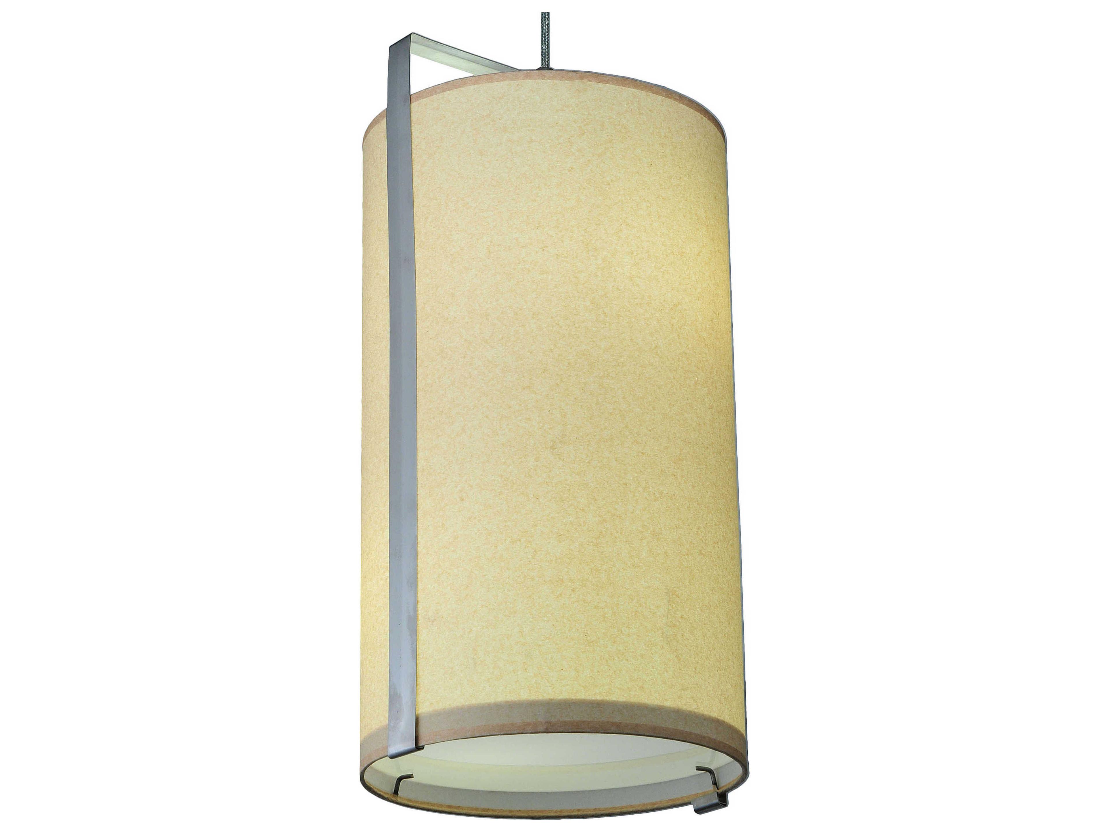 2-Light Stainless Steel Cylinder Mini Pendant