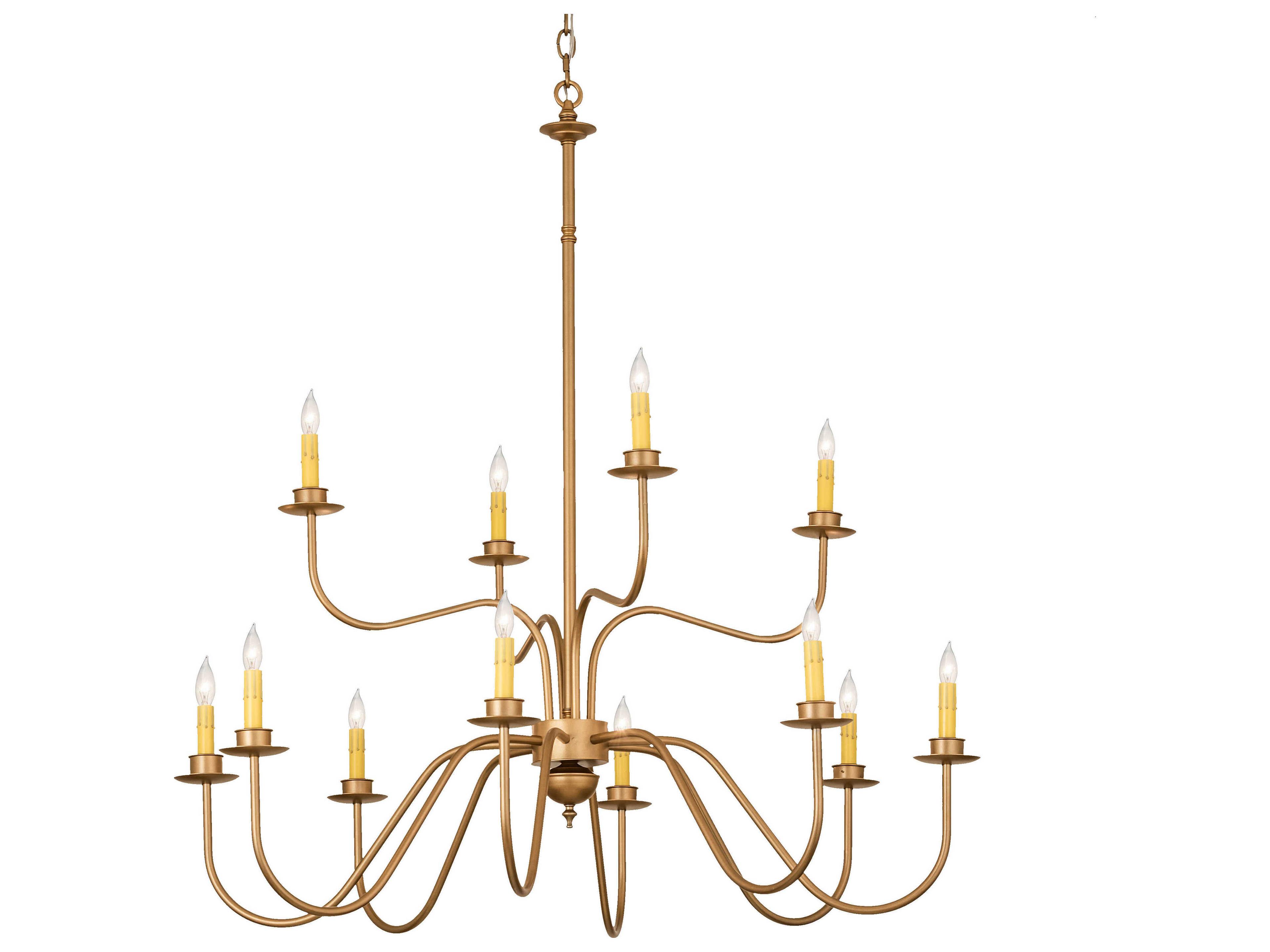 Meyda 12-Light Gold Chandelier
