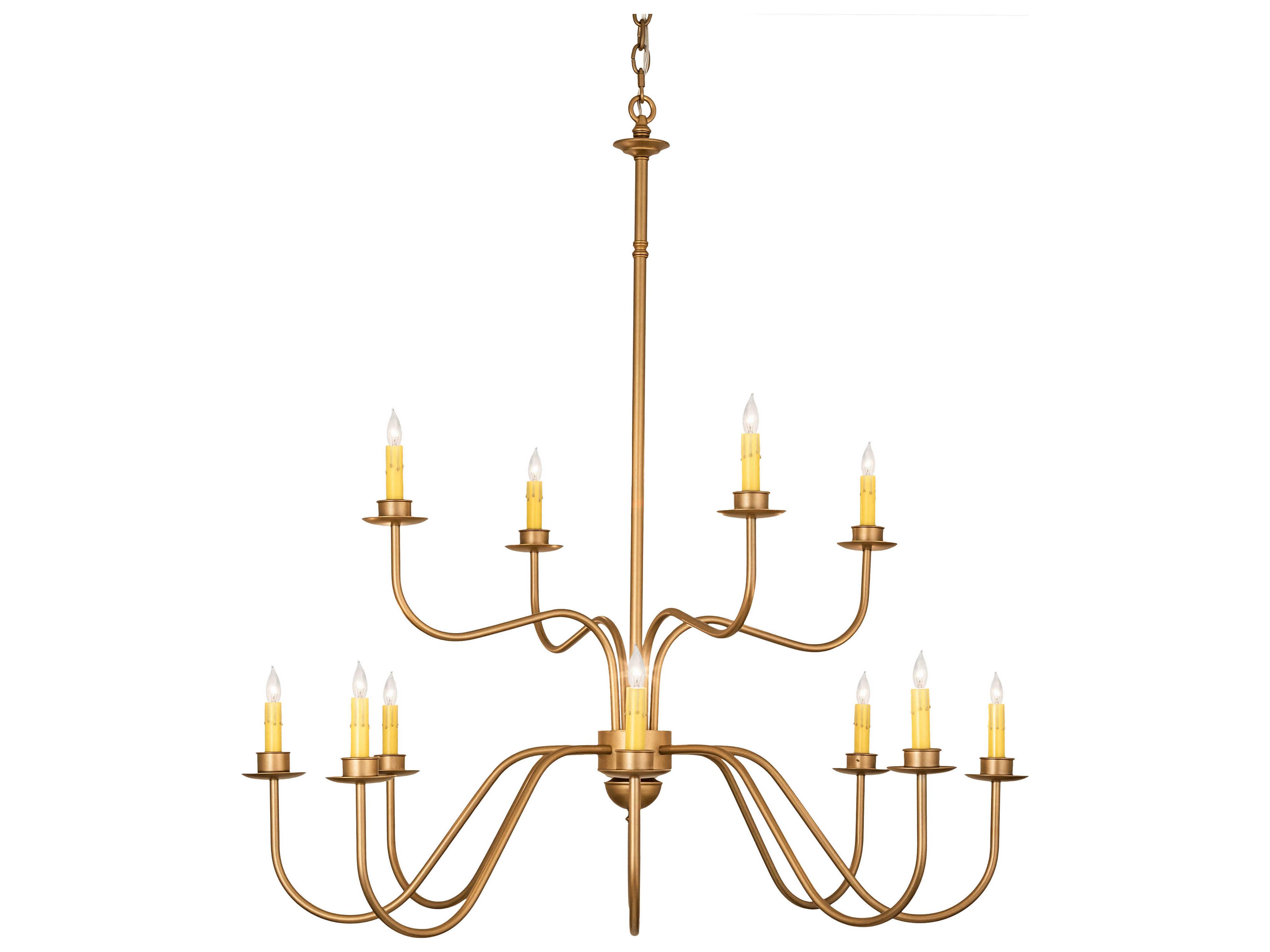 Meyda 12-Light Gold Chandelier