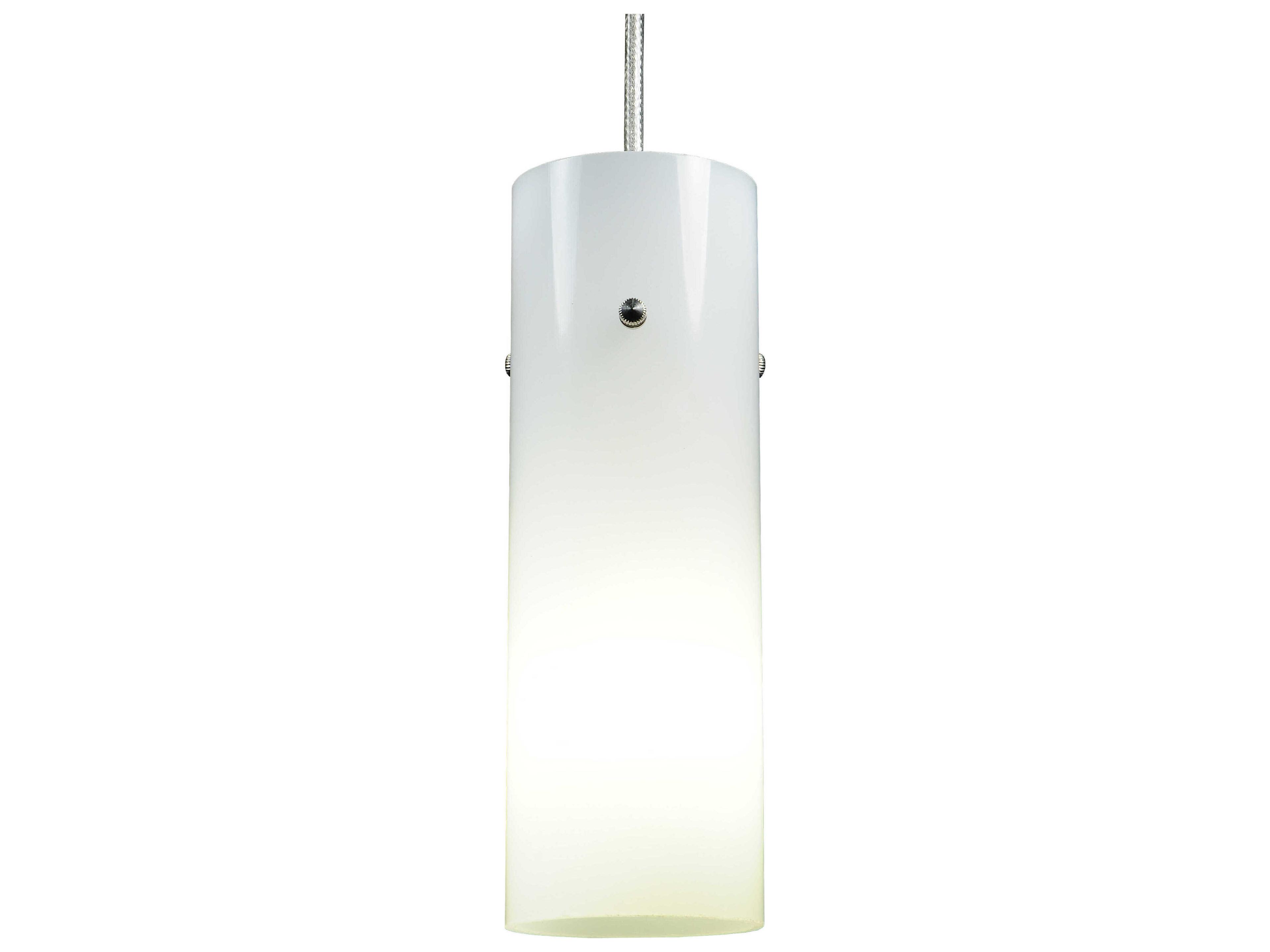 Cilindro 1-Light Silver Cylinder Mini Pendant