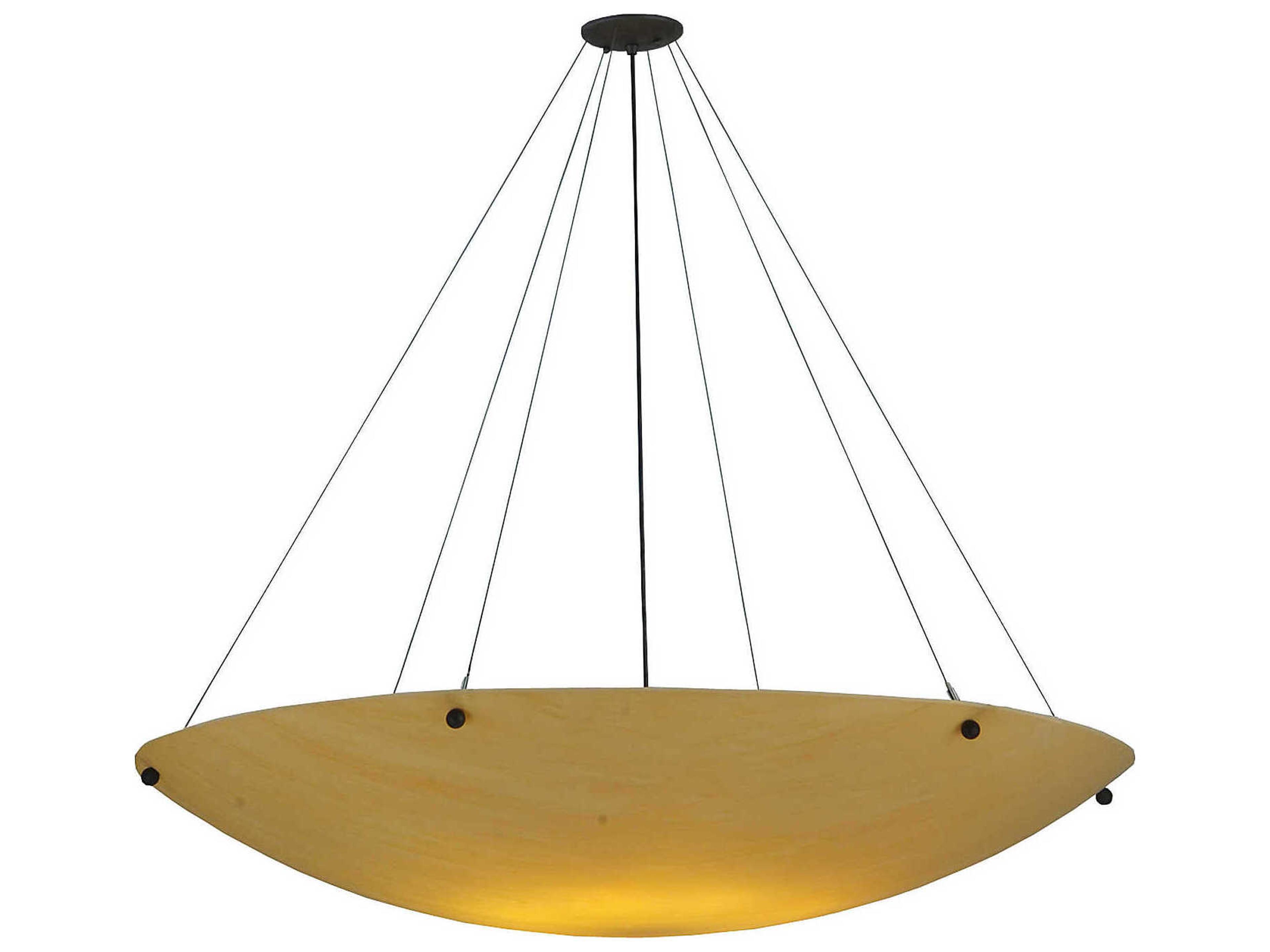 Cypola 8-Light Oil Rubbed Bronze Glass Bowl Pendant