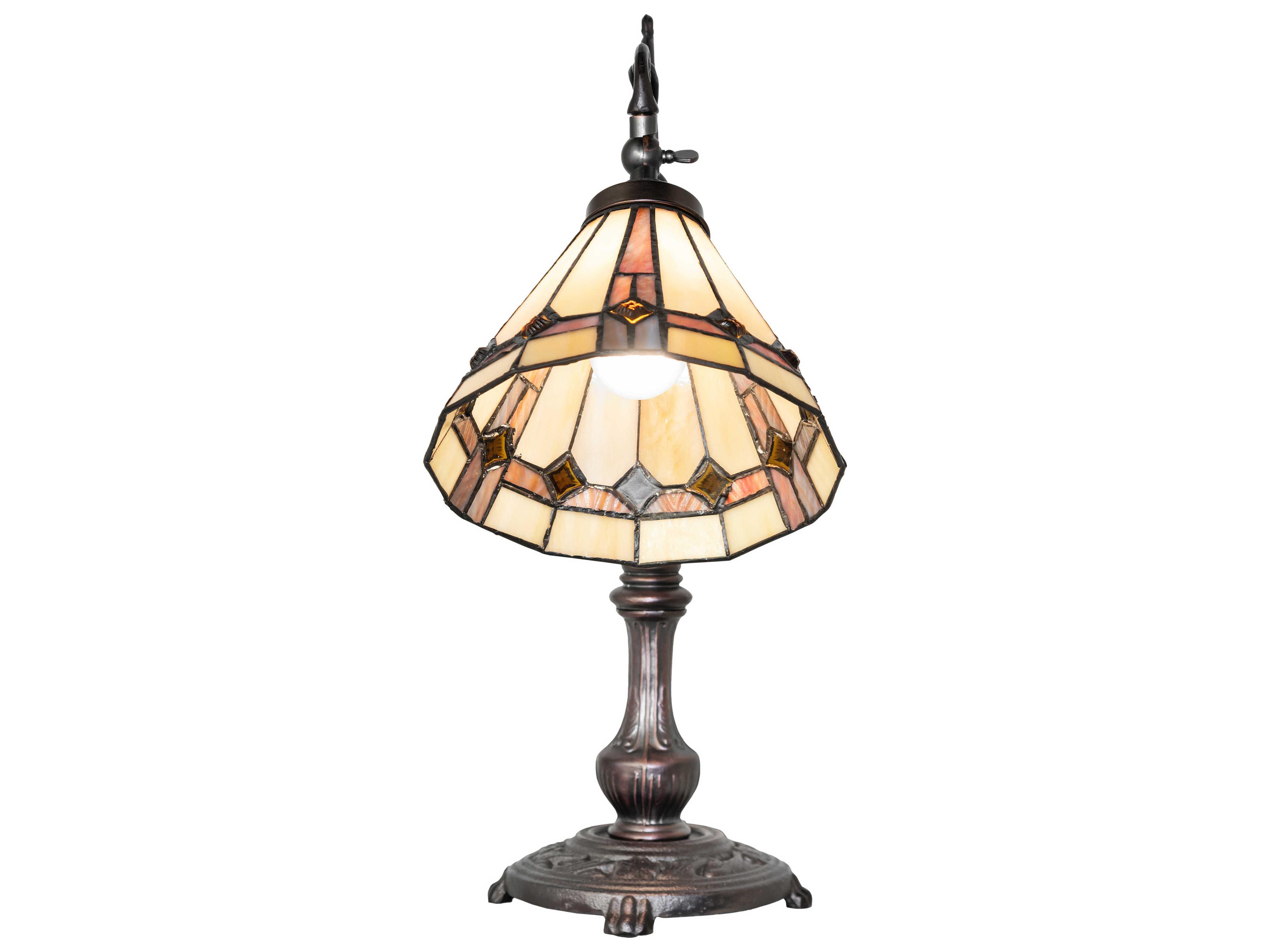 Meyda Belvidere Mahogany Bronze Desk Lamp