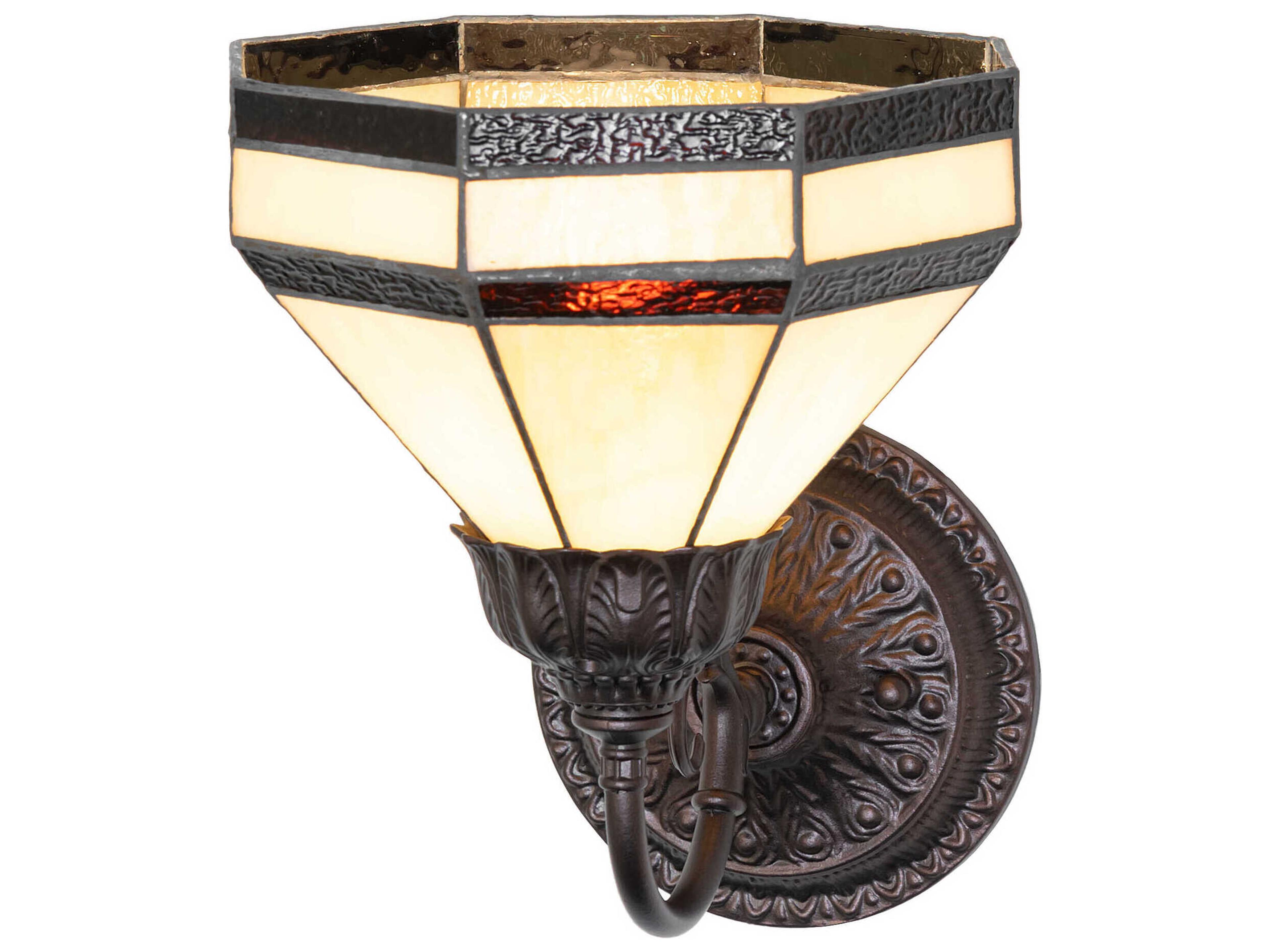 Topridge 1-Light Bronze Traditional Wall Sconce