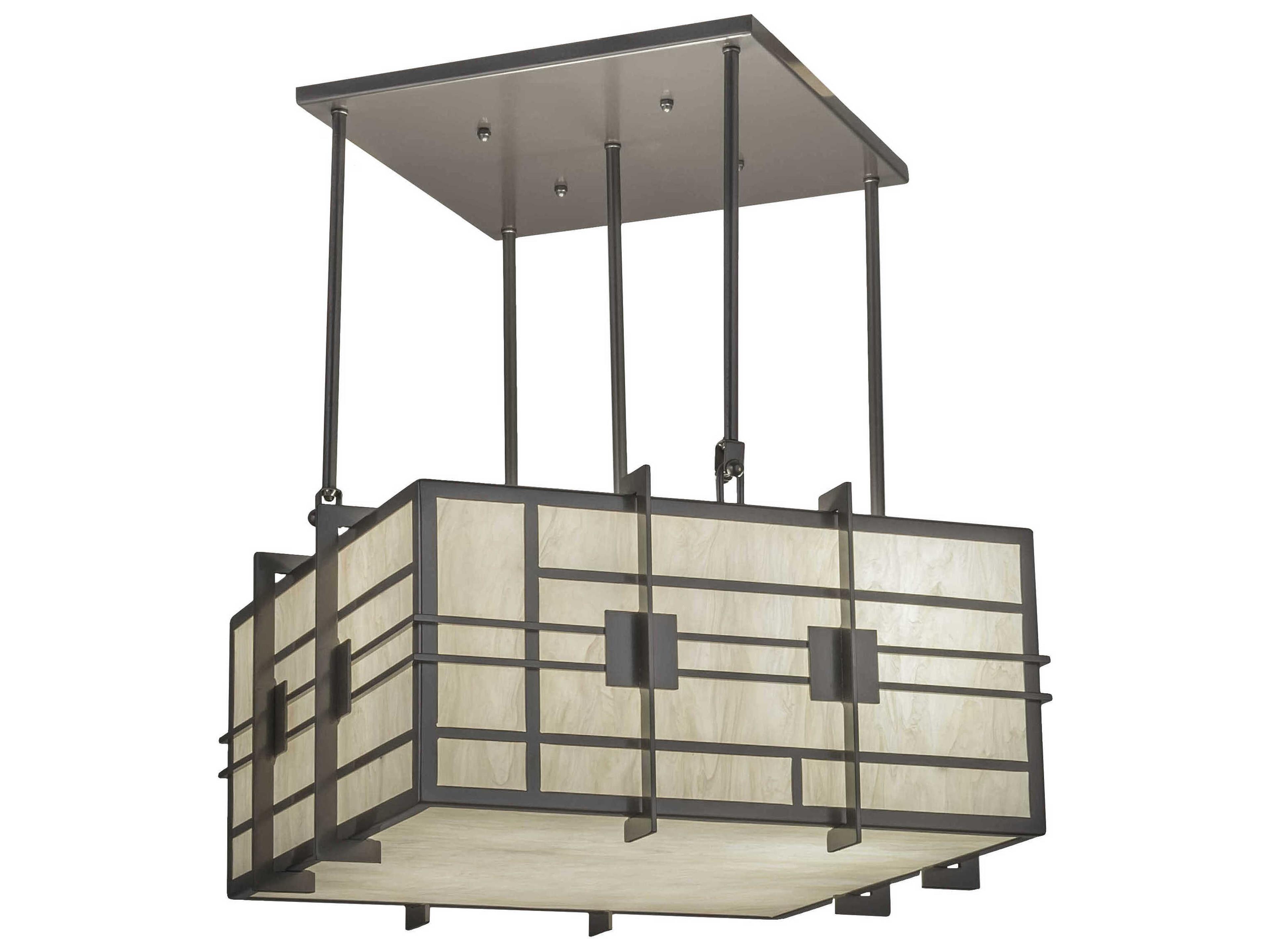 Spalding 4-Light Bronze Pendant